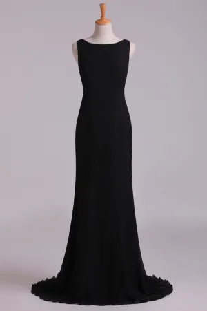 2024 Scoop Mermaid Prom Dresses/Evening Dresses Zipper Back New