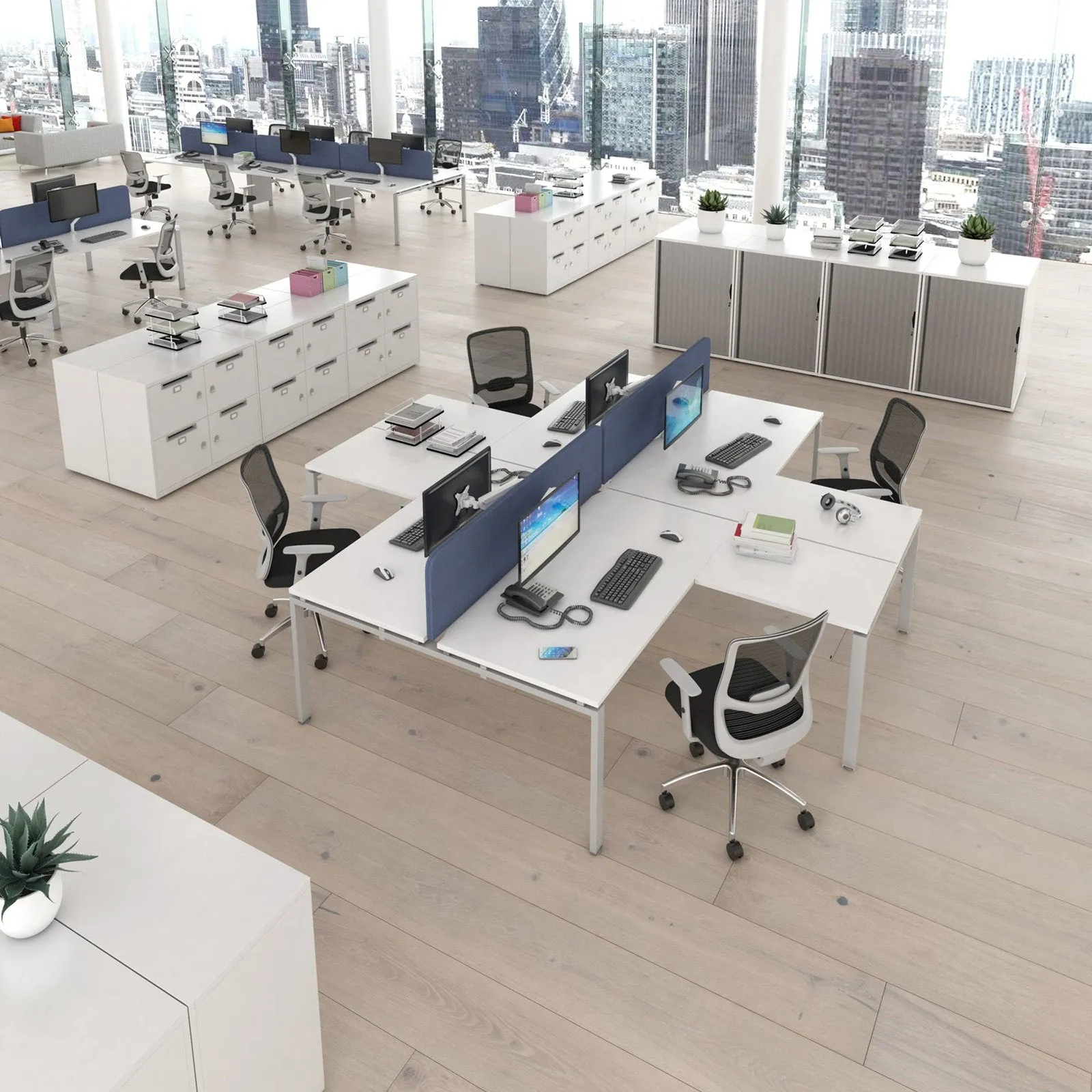 Adapt add on unit single return desk 800mm x 600mm