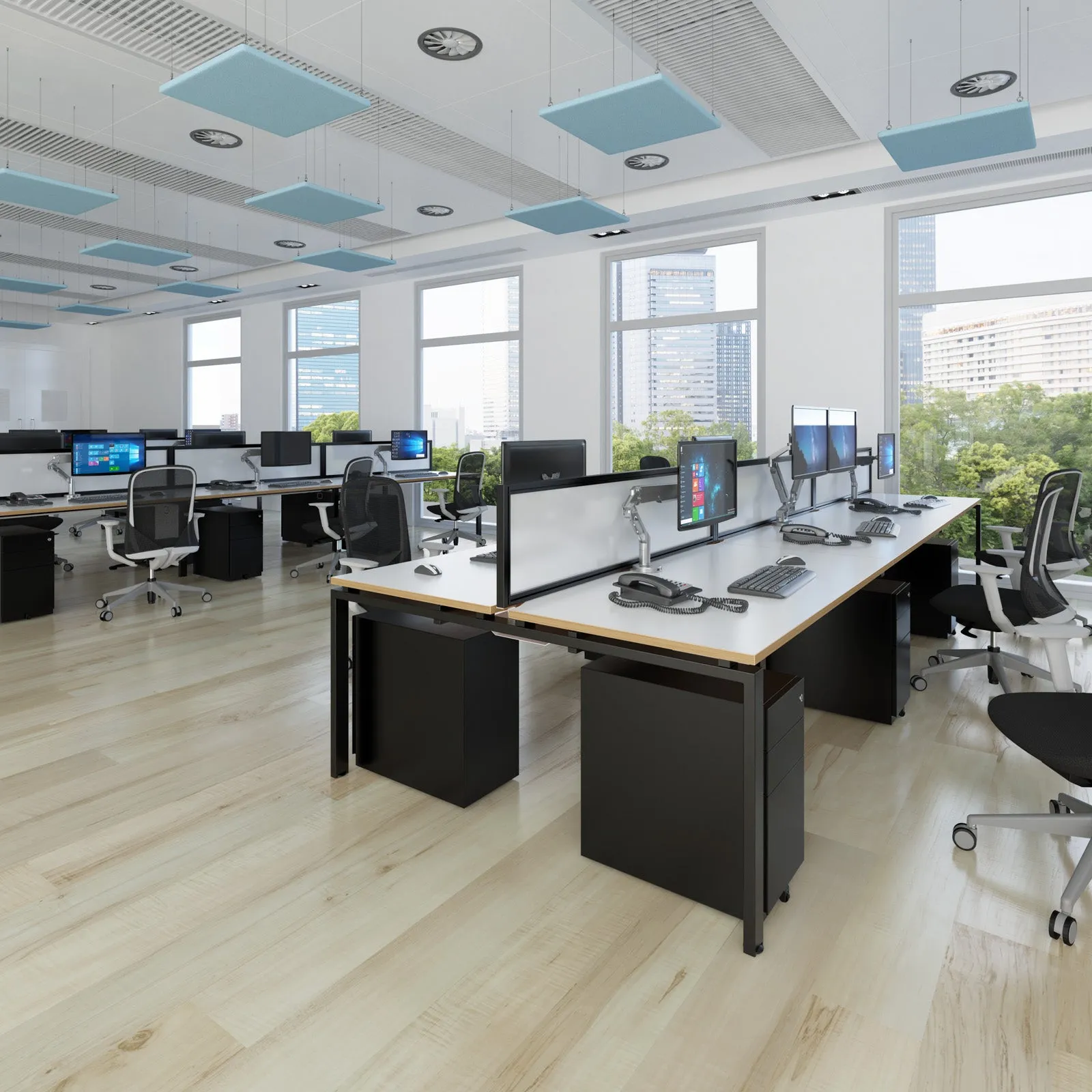 Adapt double back to back desks 1200mm deep