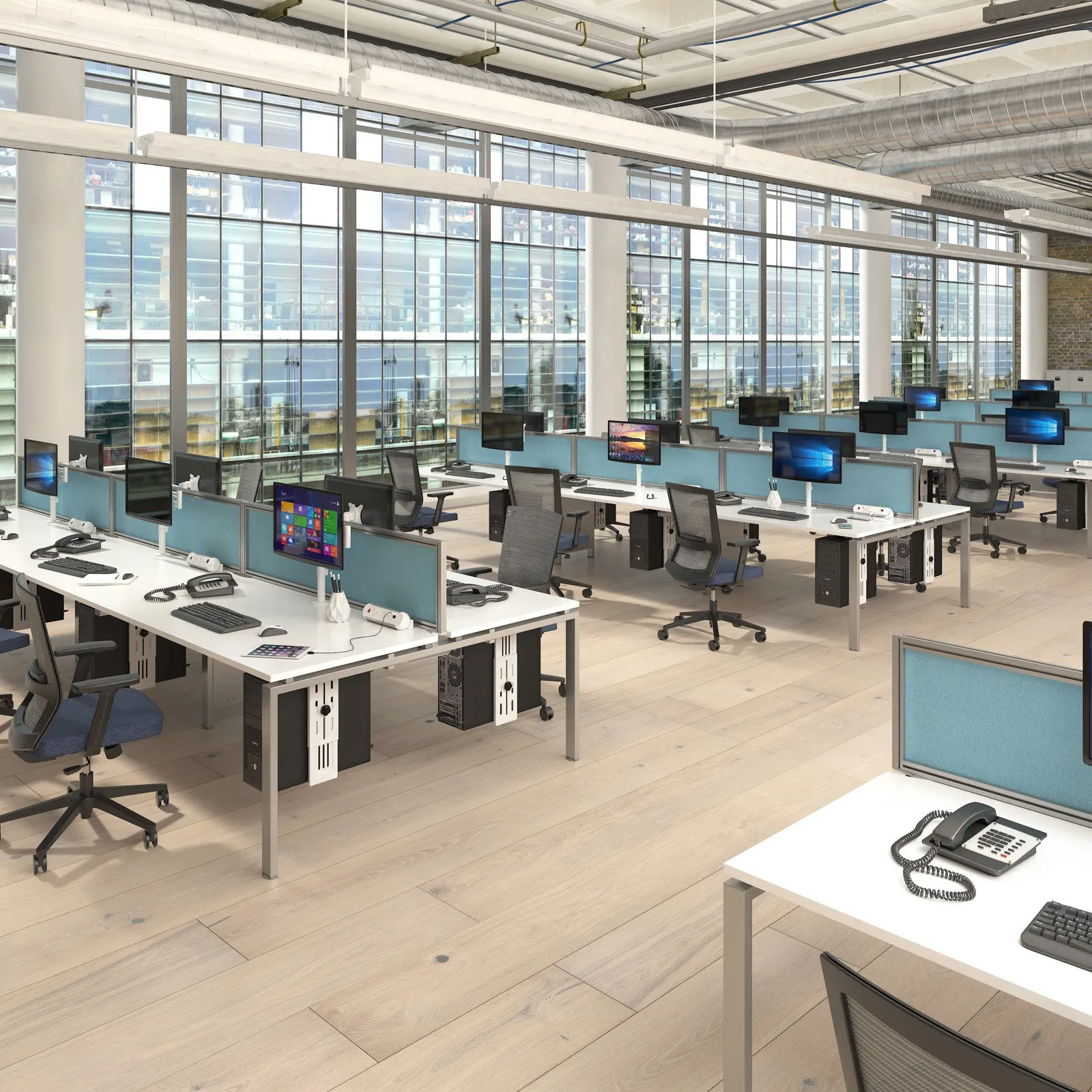 Adapt double back to back desks 1200mm deep