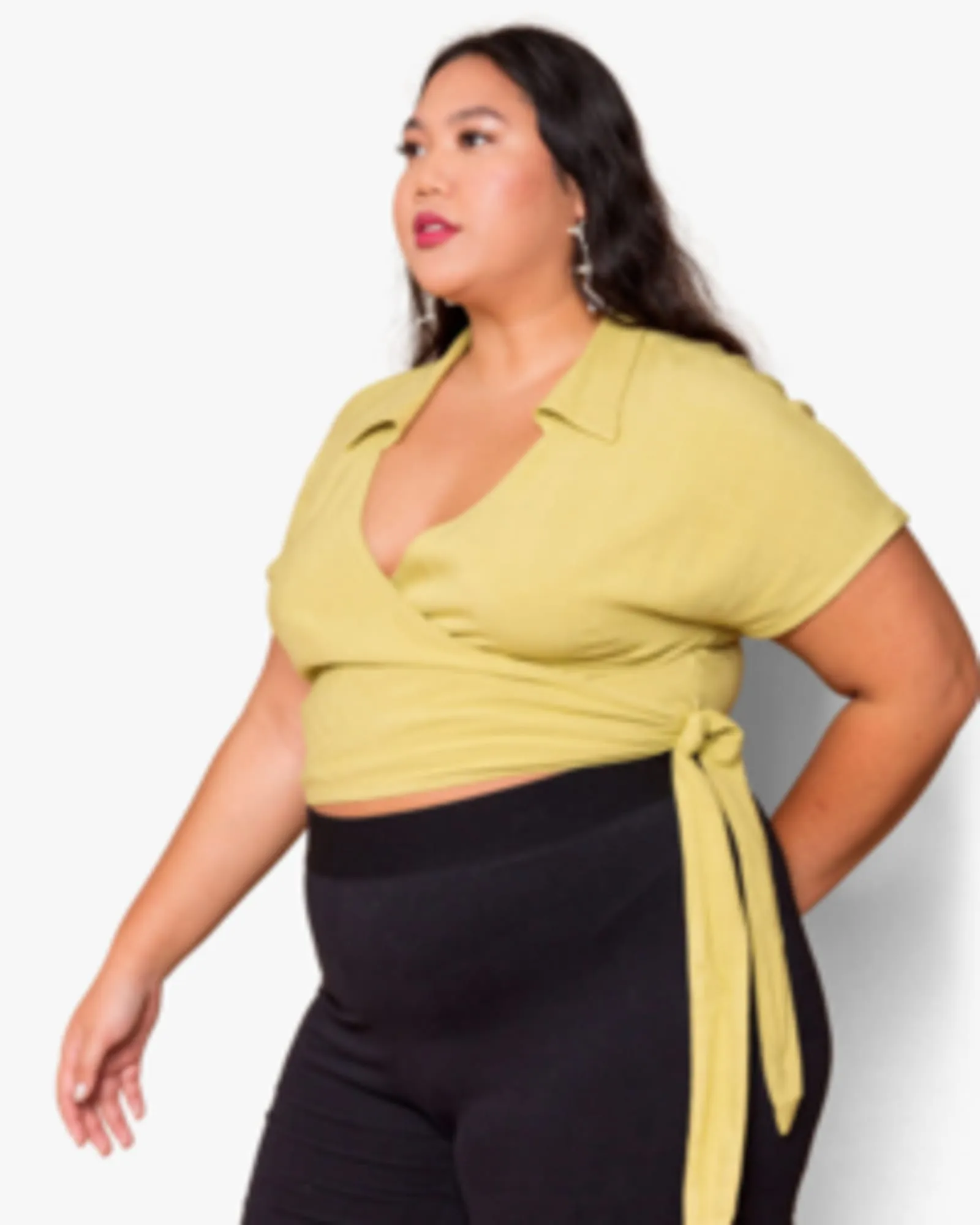 Alyssa Wrap Top | Pear