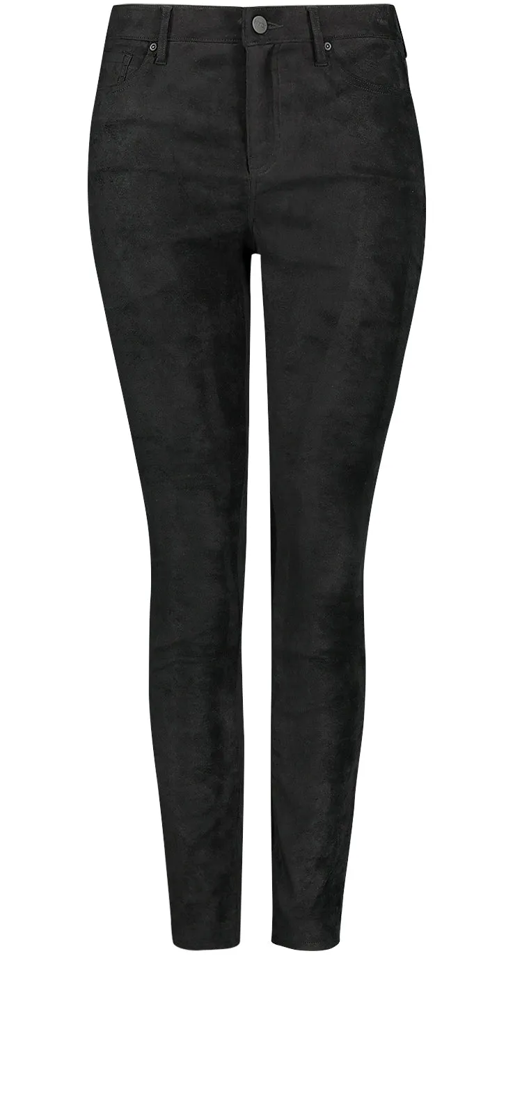 Ami Skinny Jeans Black Faux Suède | Black