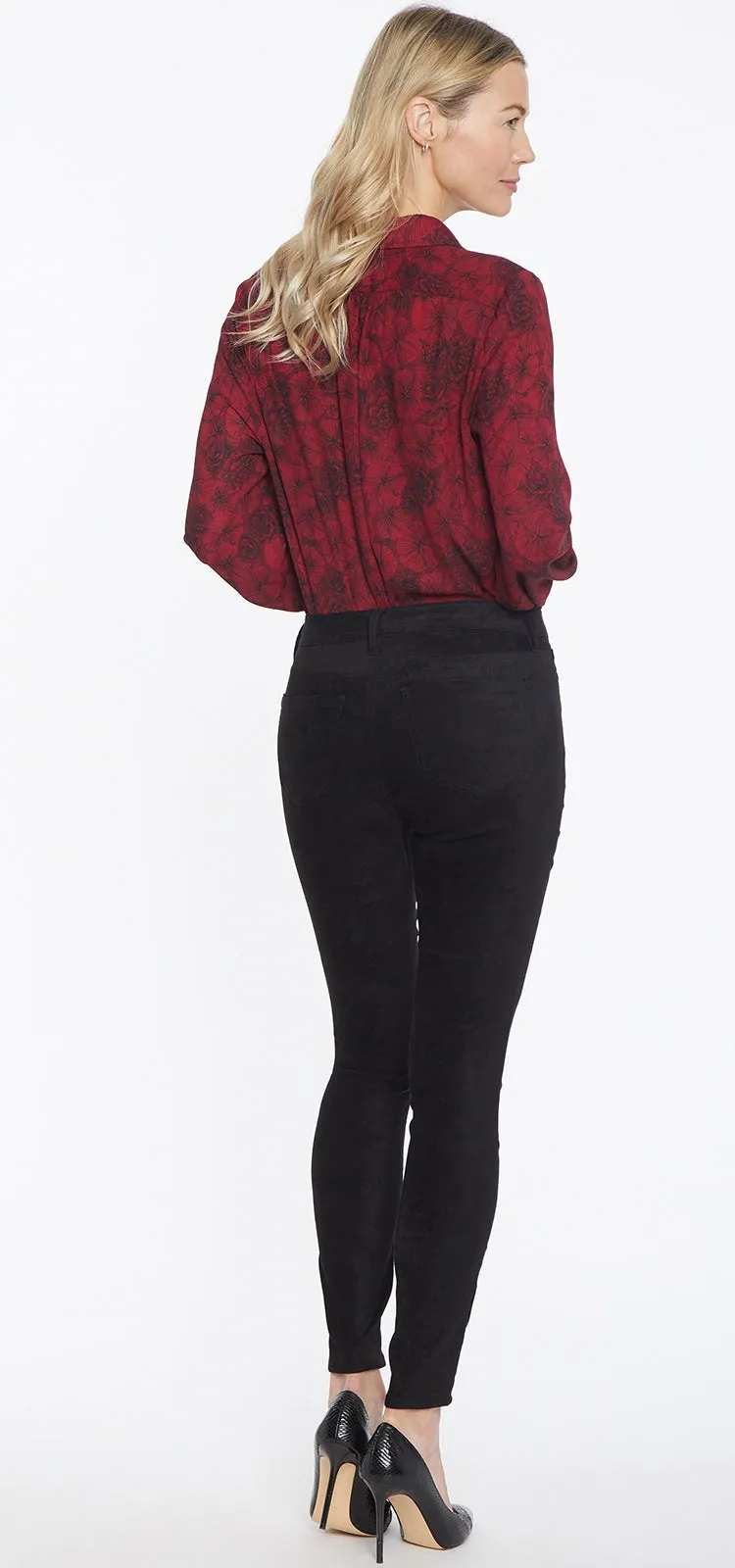 Ami Skinny Jeans Black Faux Suède | Black