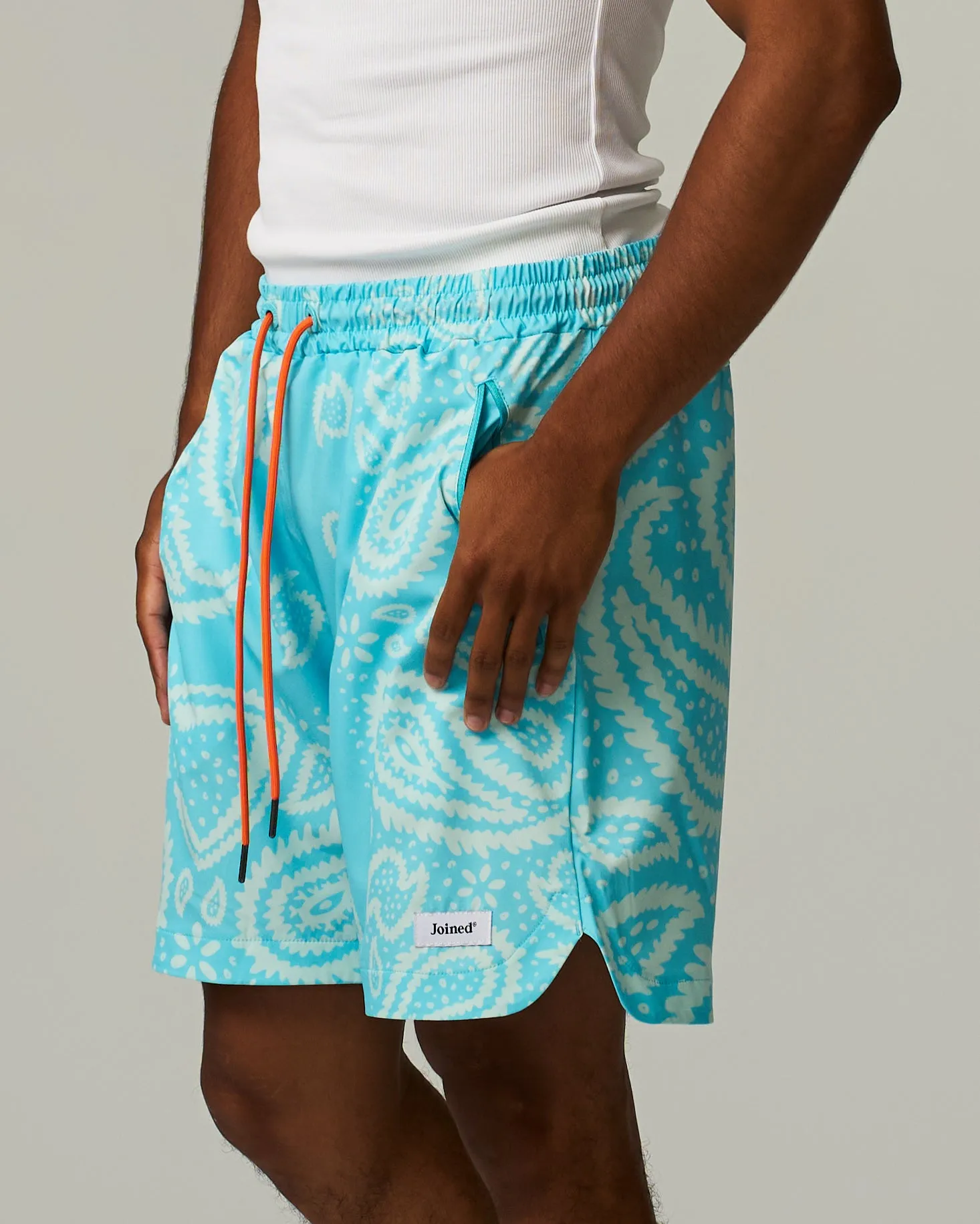 Amoeba Side Slit Stretch Shorts