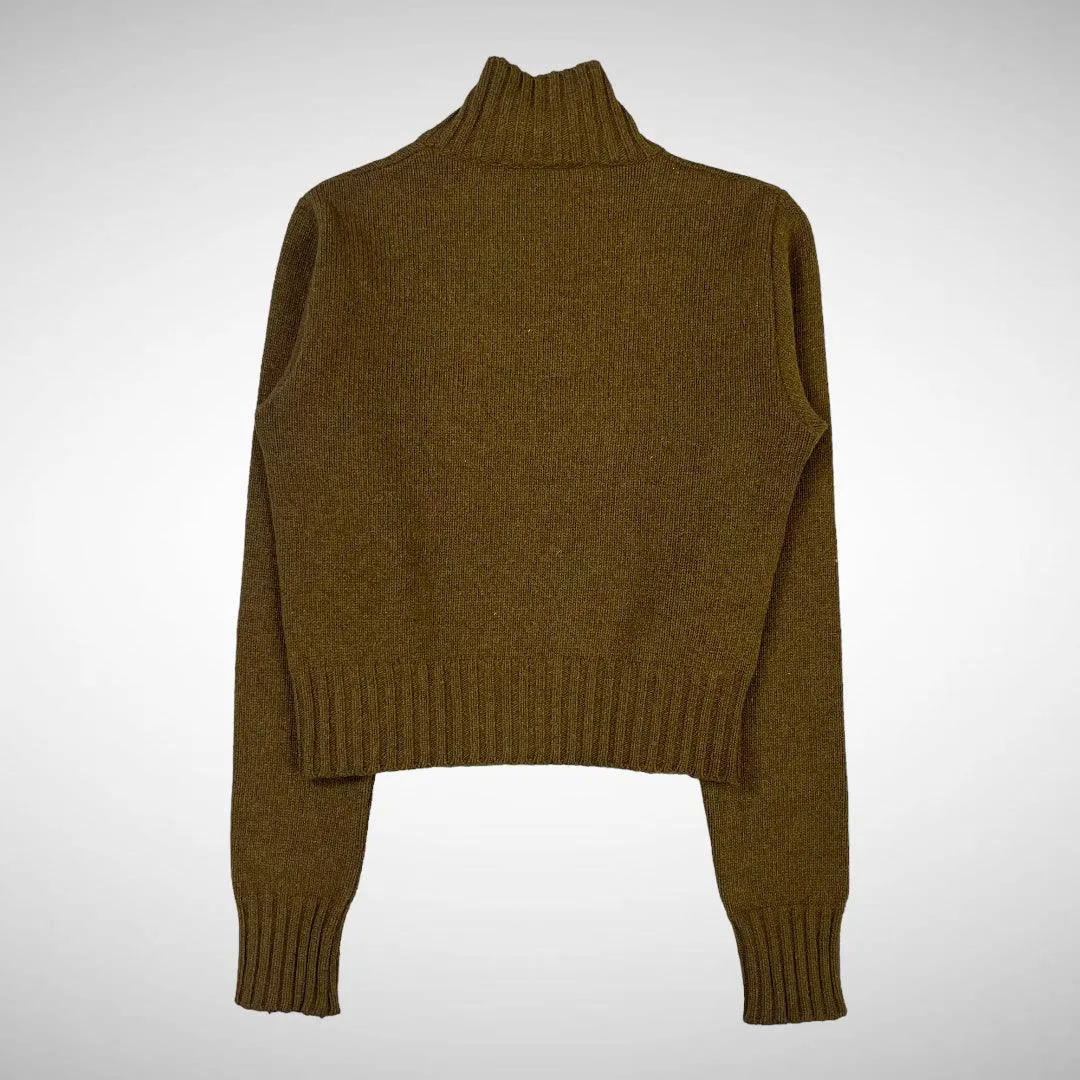Bikkembergs Cropped Turtleneck Knit (1990s)