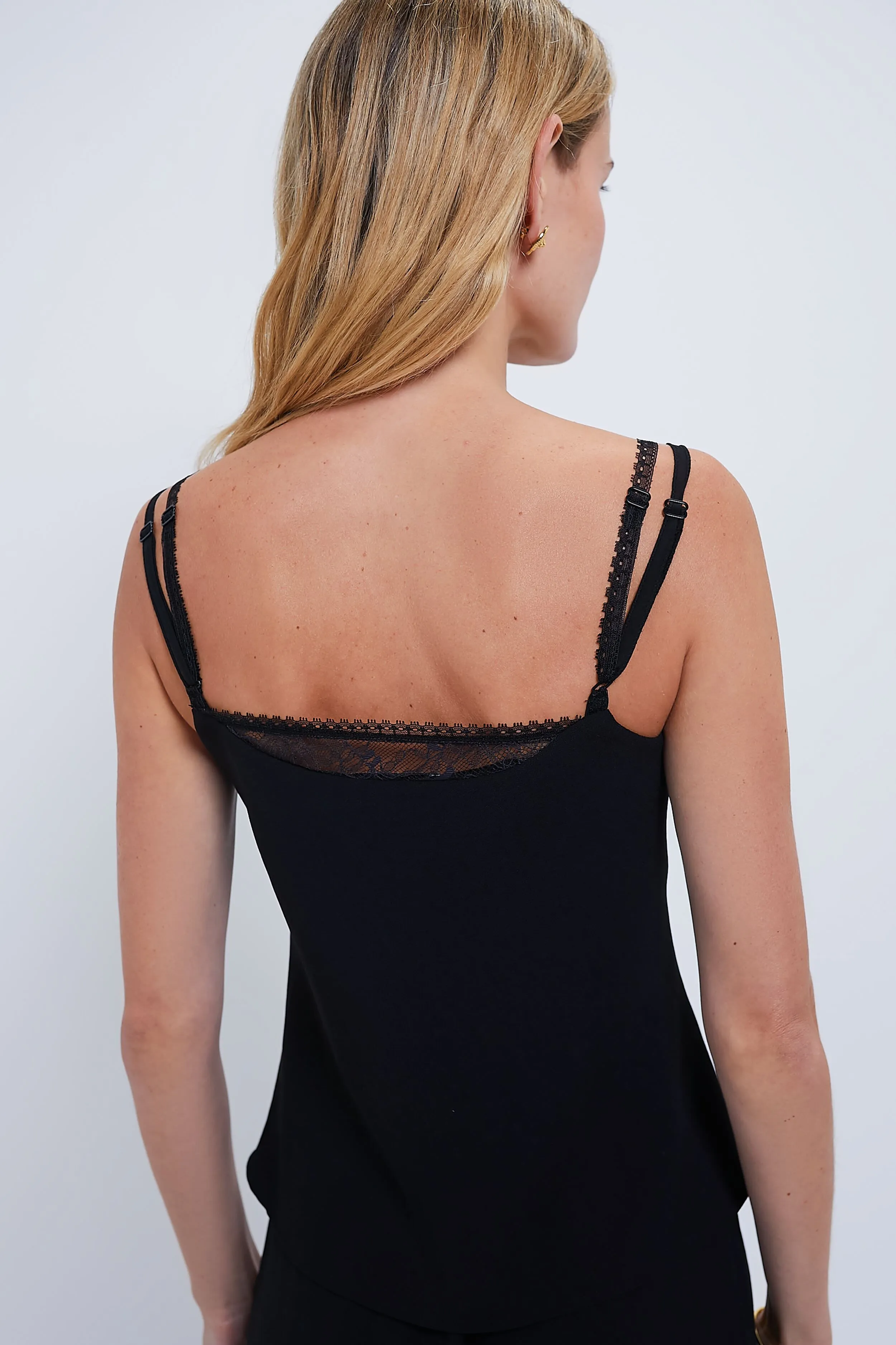 Black Lace Trim Cami
