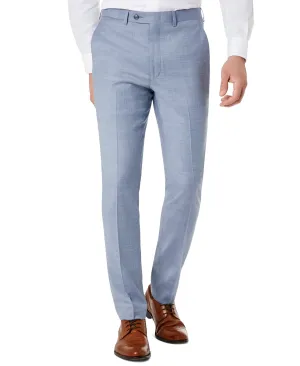 Calvin Klein Mens Skinny fit Dress Pants 32 / 30 Blue Solid Stretch
