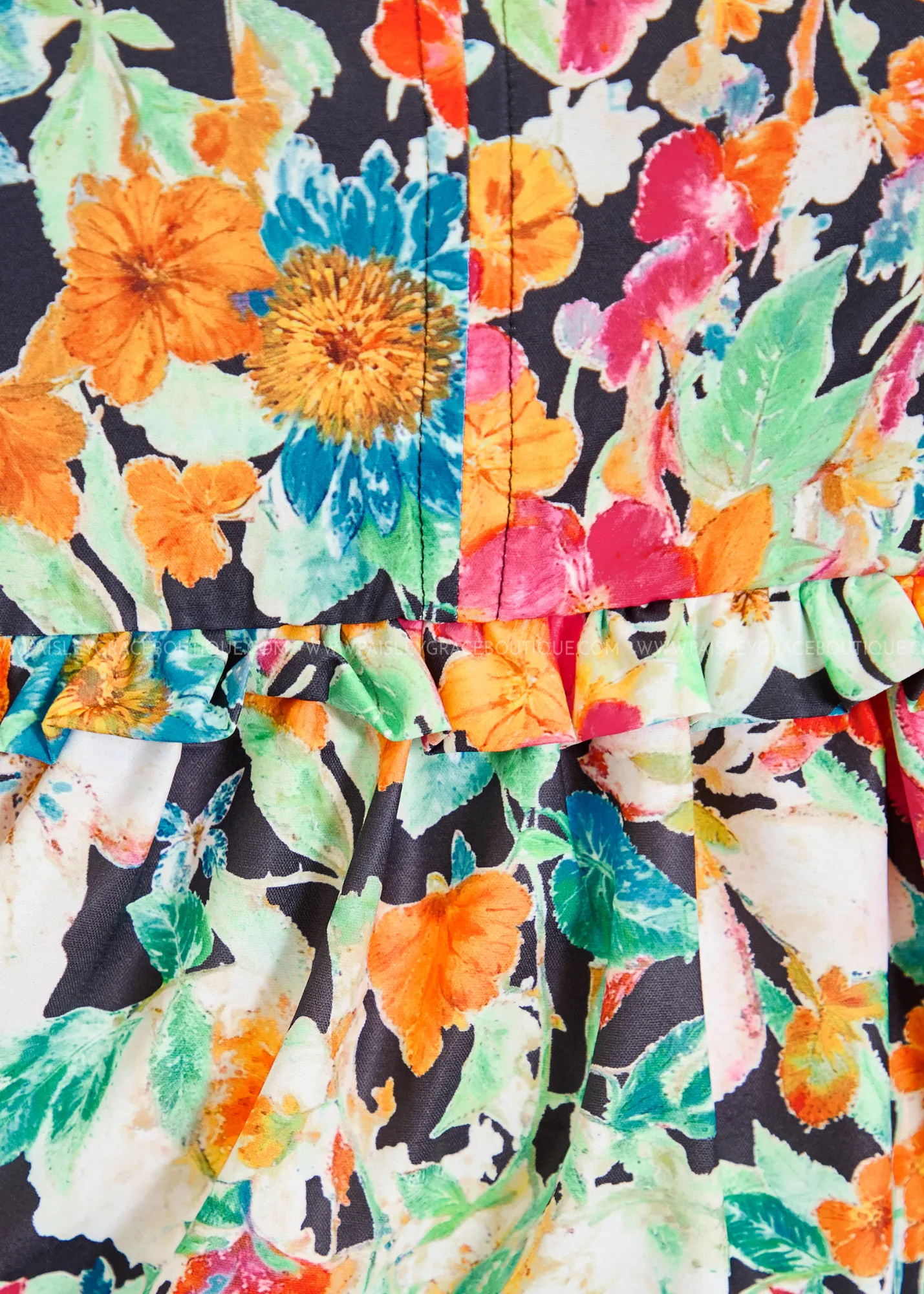 Carry Me Away Floral Peplum Blouse