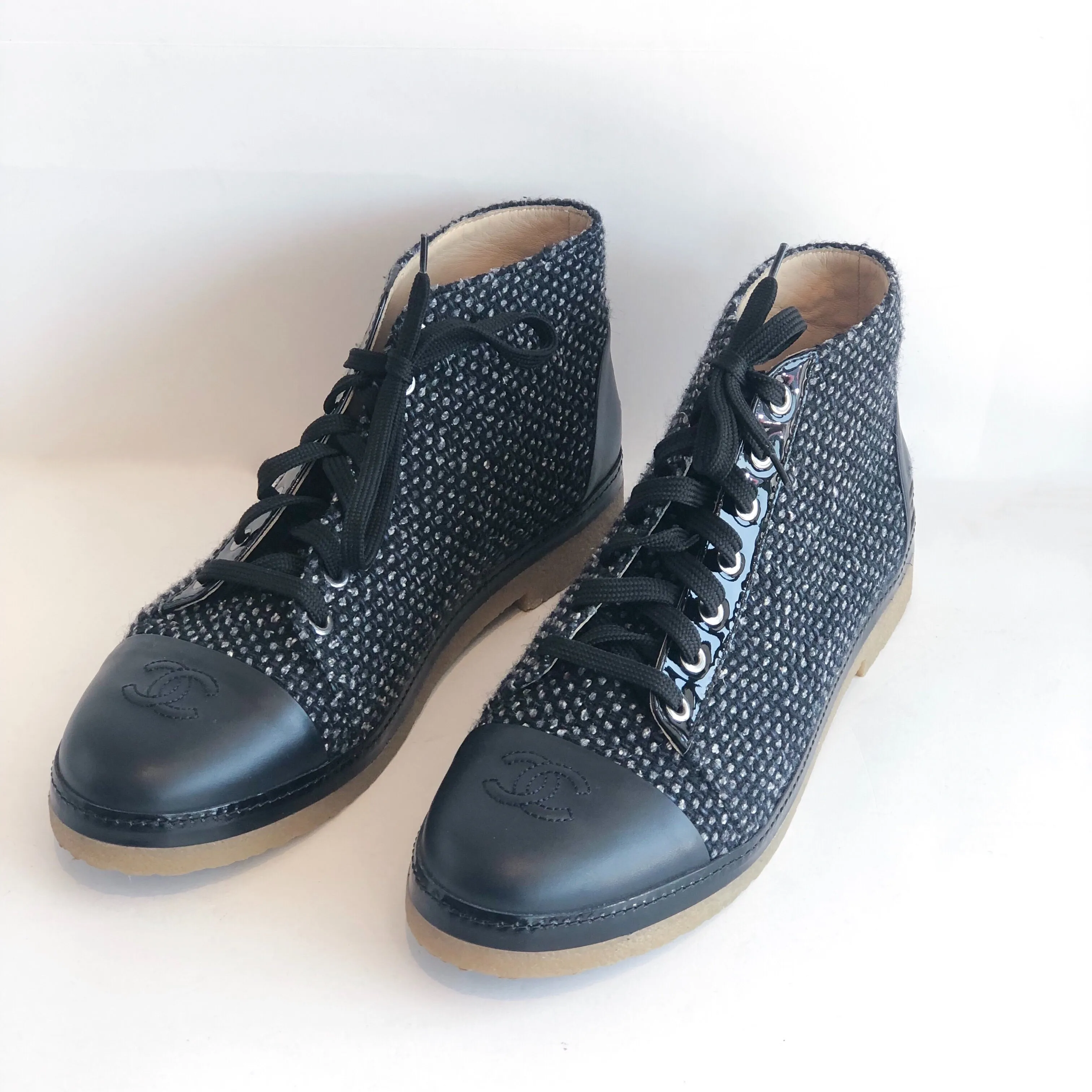Chanel Tweed High Tops