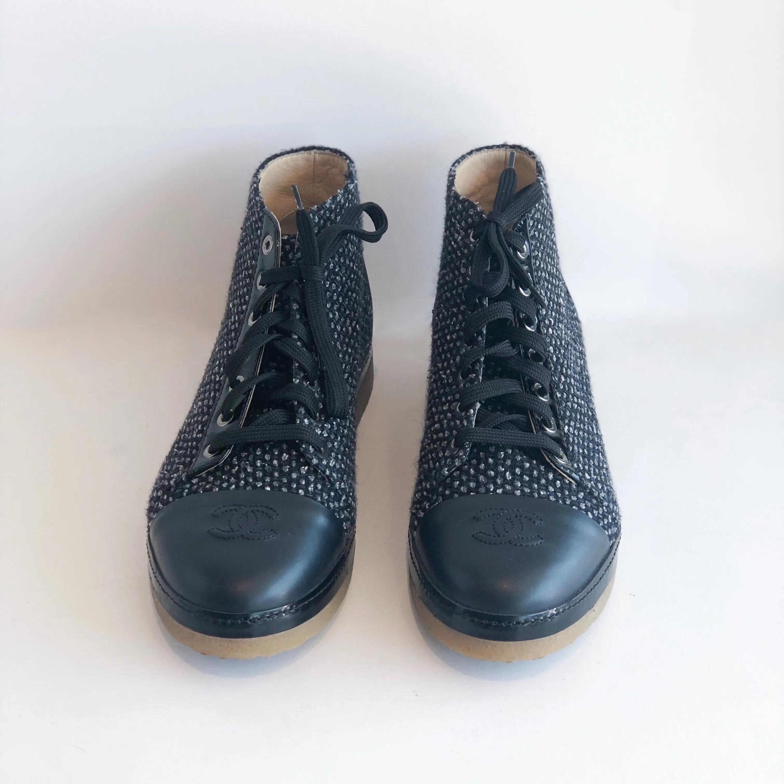 Chanel Tweed High Tops