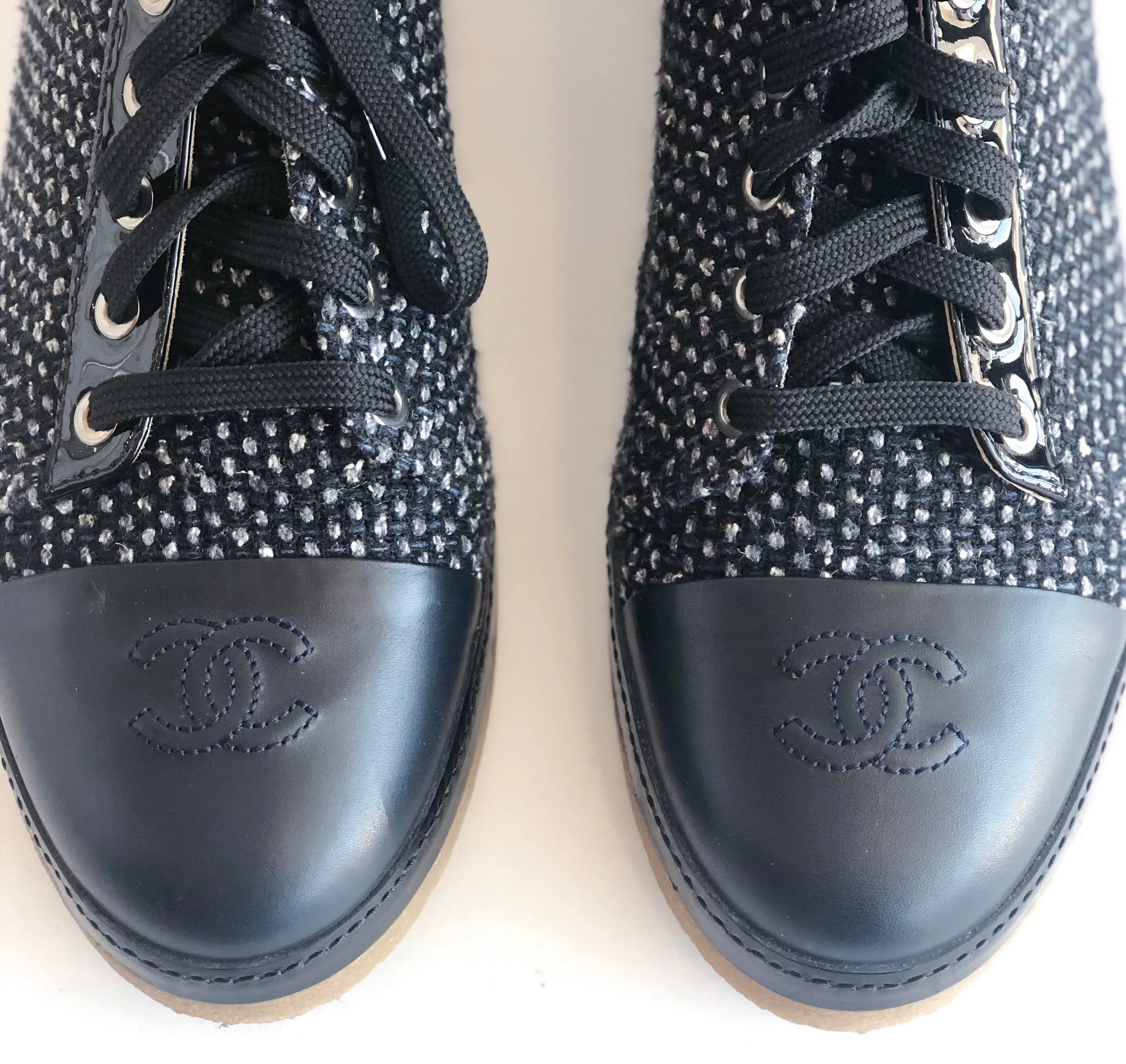 Chanel Tweed High Tops