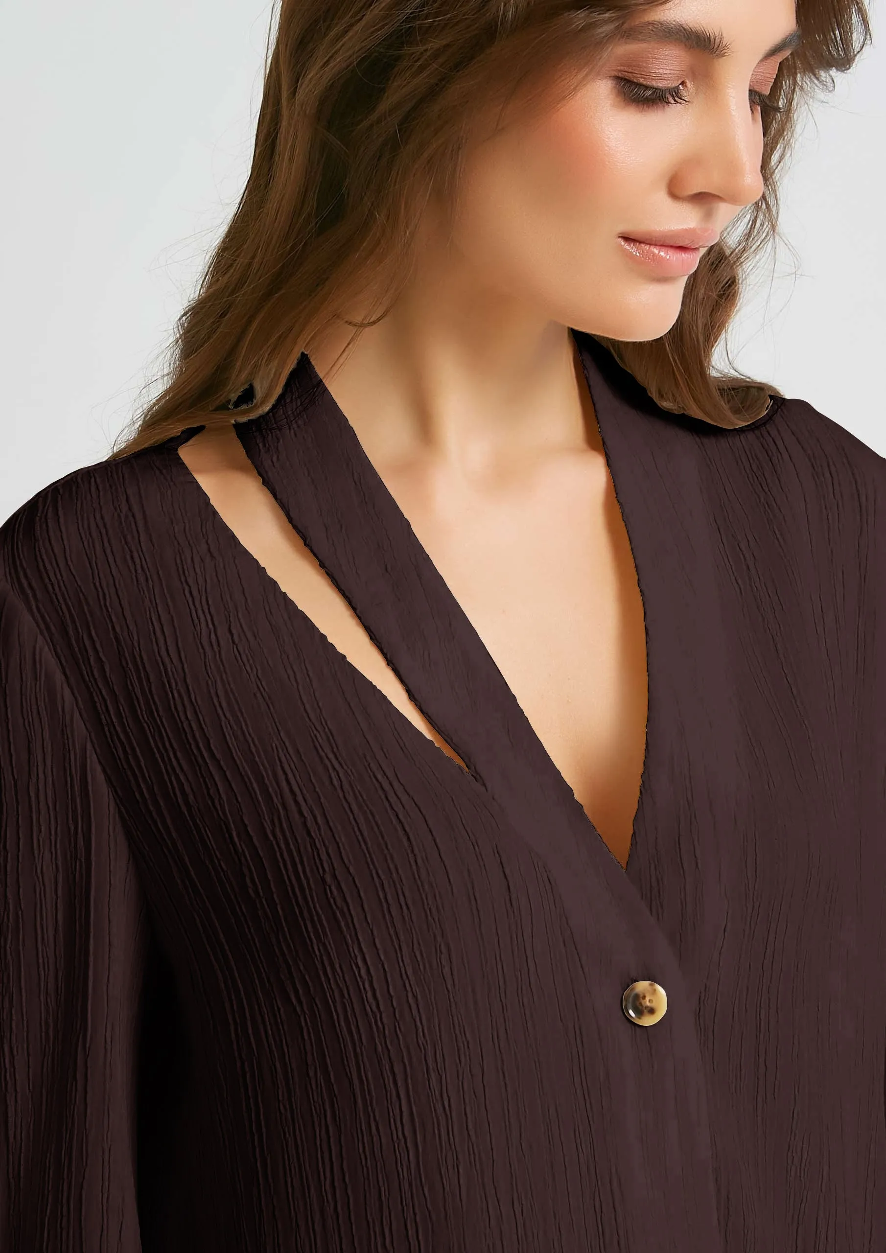 Chic Elegant Kaftan (Brown)