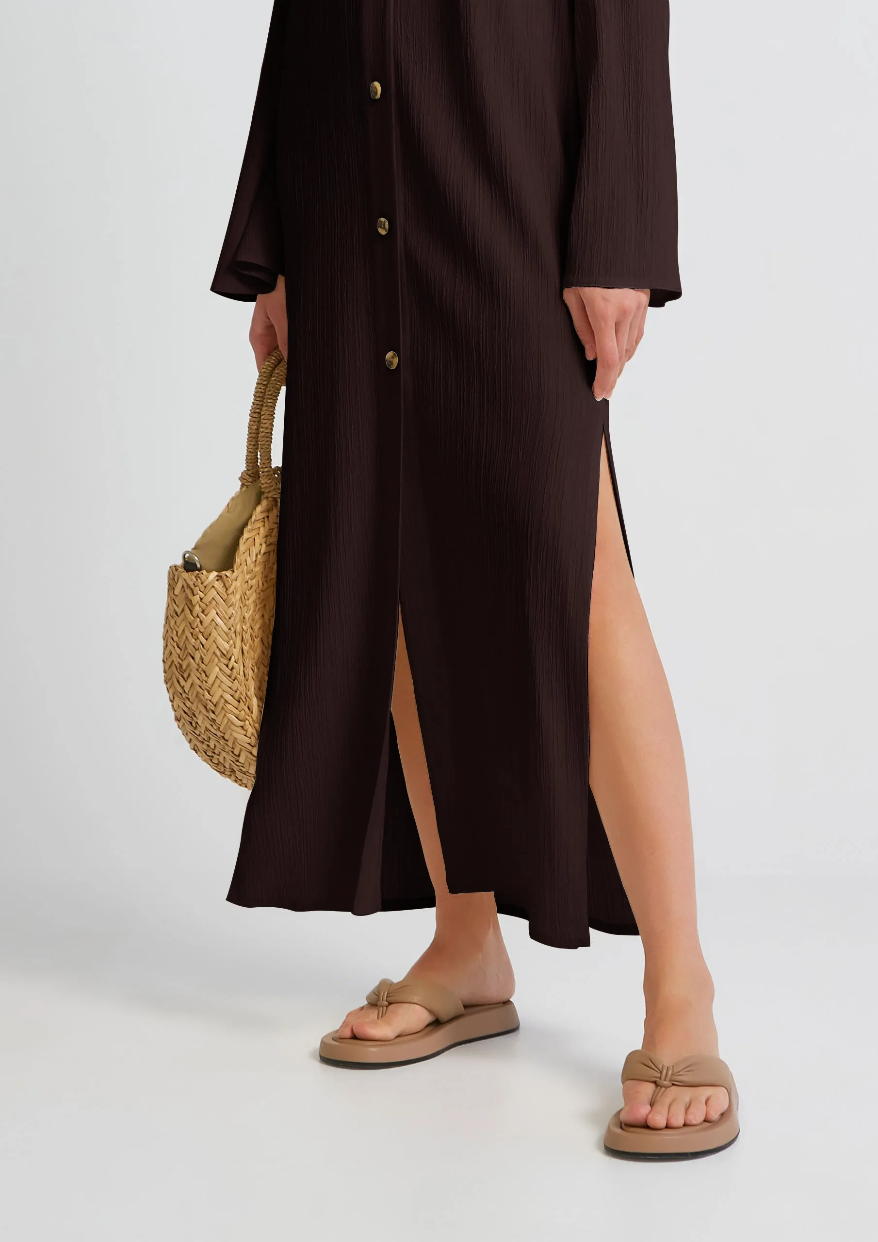 Chic Elegant Kaftan (Brown)