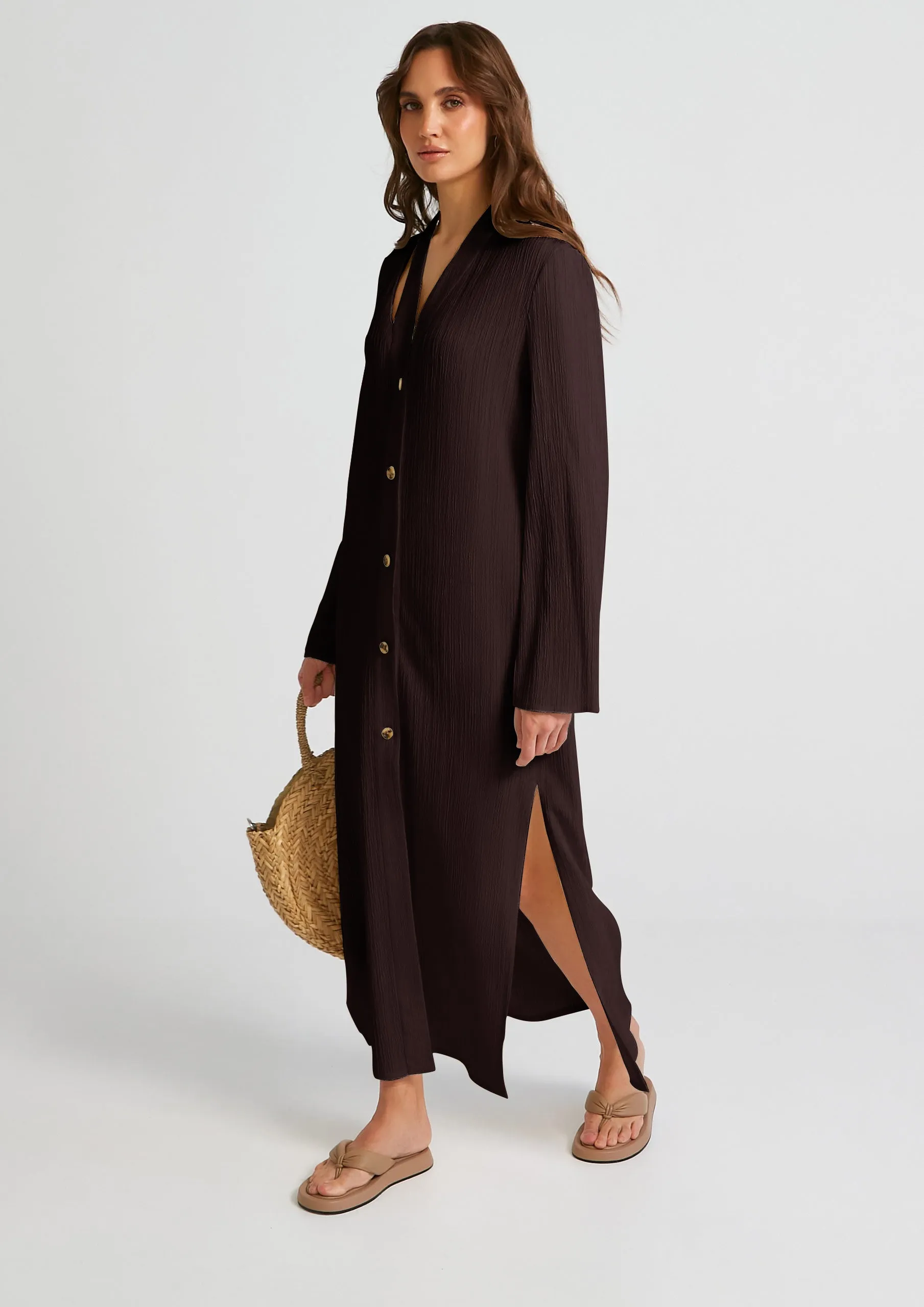 Chic Elegant Kaftan (Brown)
