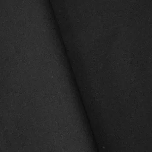 Classic Black Tropical Wool Blend Woven Shirting Fabric