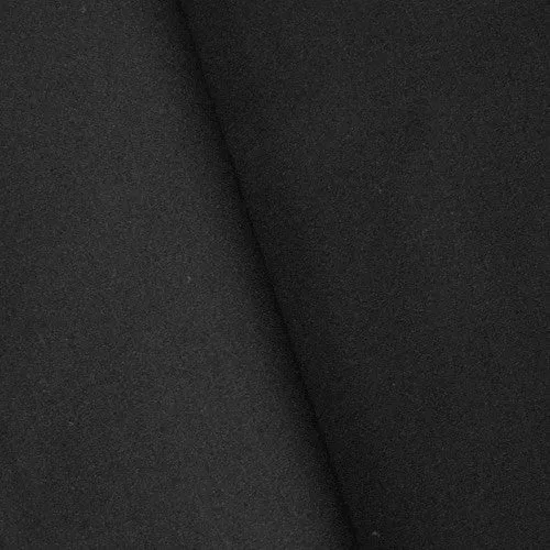 Classic Black Tropical Wool Blend Woven Shirting Fabric