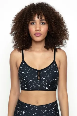 Classic bralet in Moon and Stars