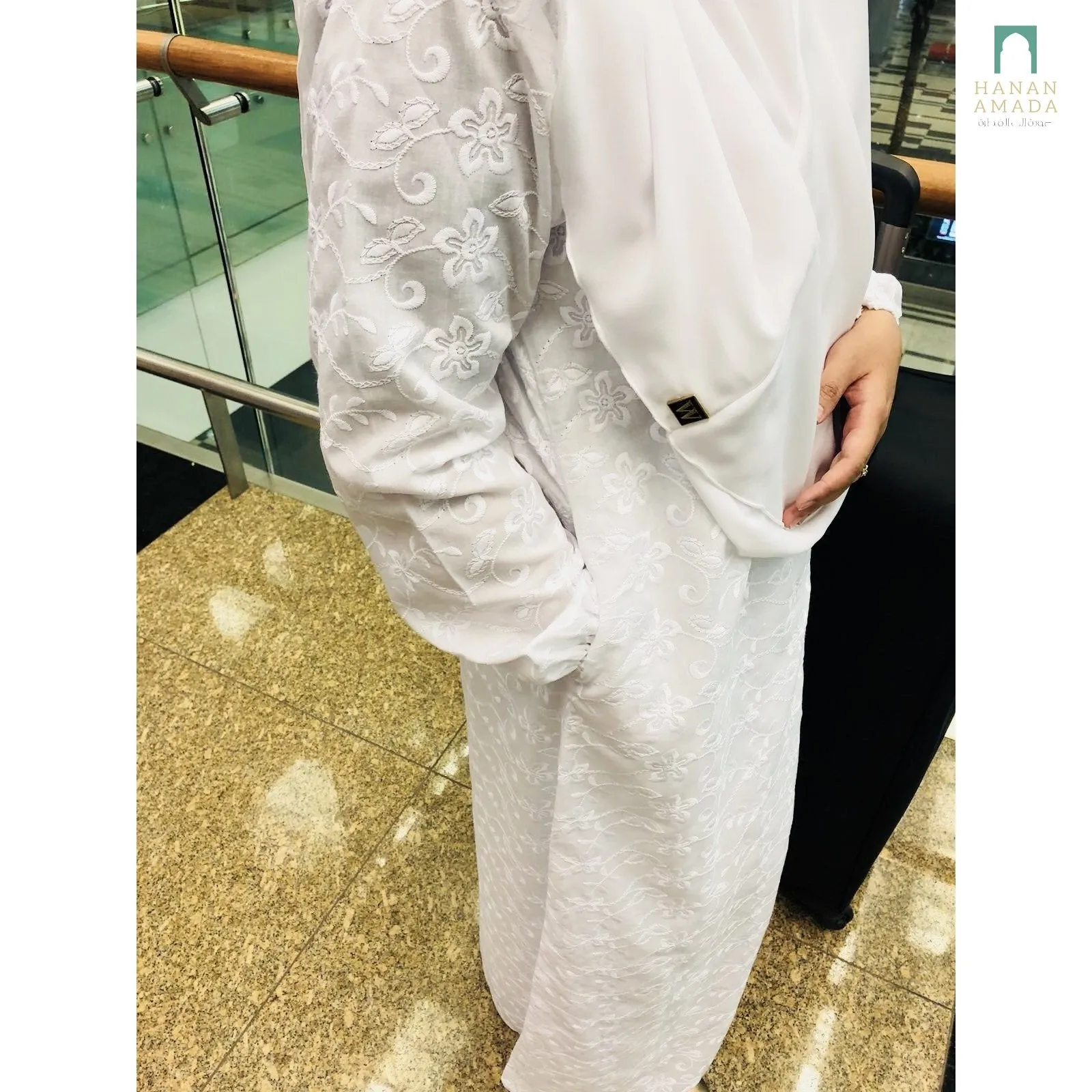 Classic Cotton Embroidery -  White