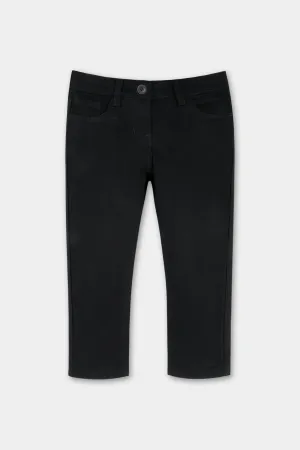 Classic Girls' Black Twill Pants