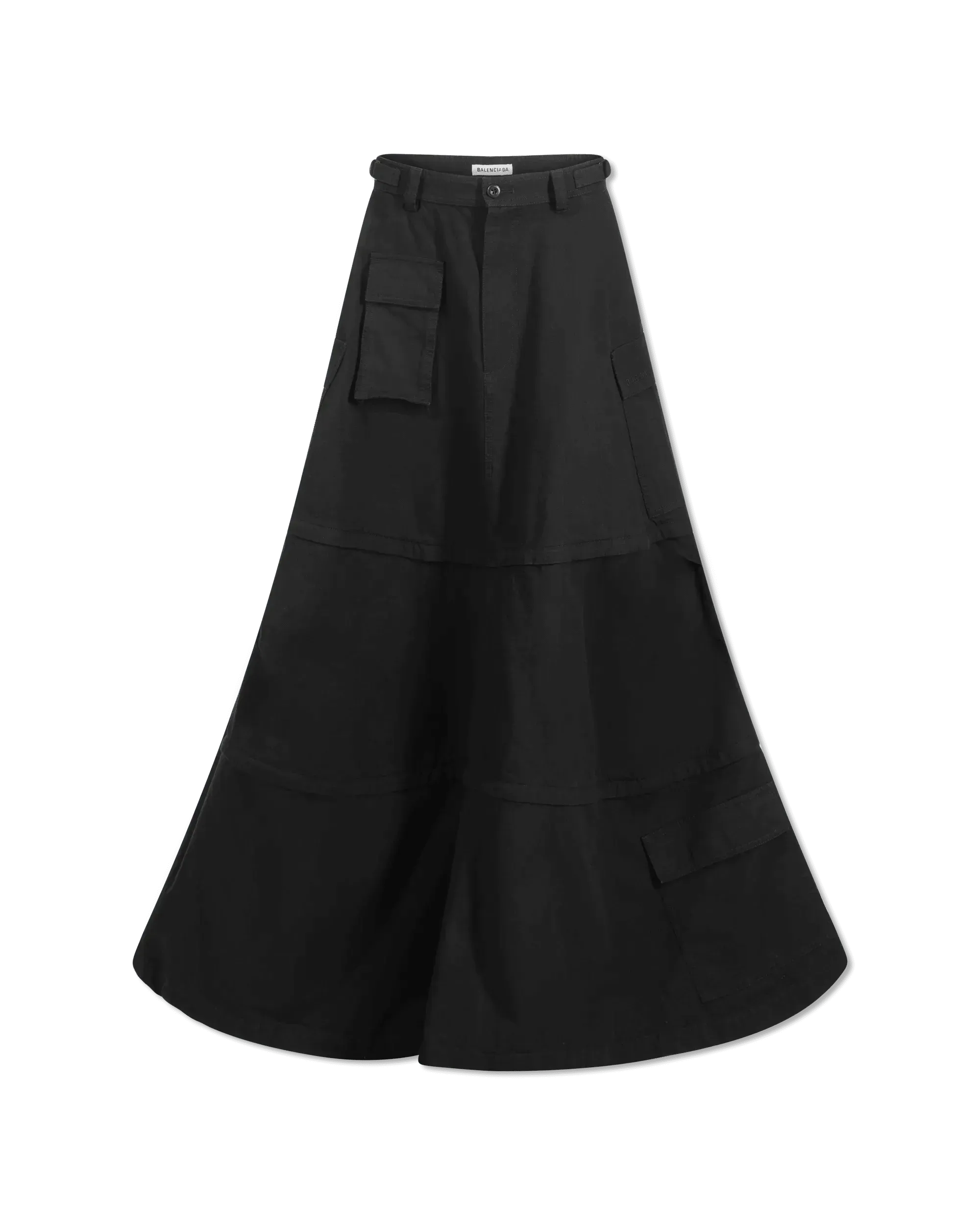 Cotton Ripstop Maxi Cargo Skirt