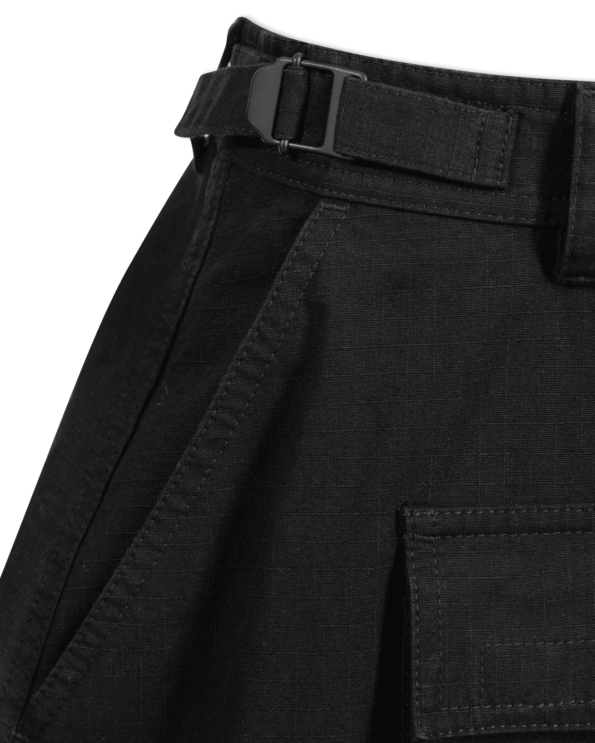 Cotton Ripstop Maxi Cargo Skirt