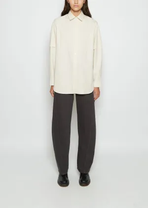 Cotton Shirt With Slit