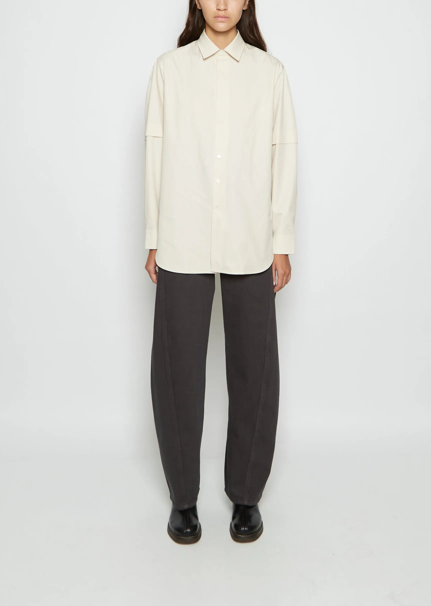 Cotton Shirt With Slit
