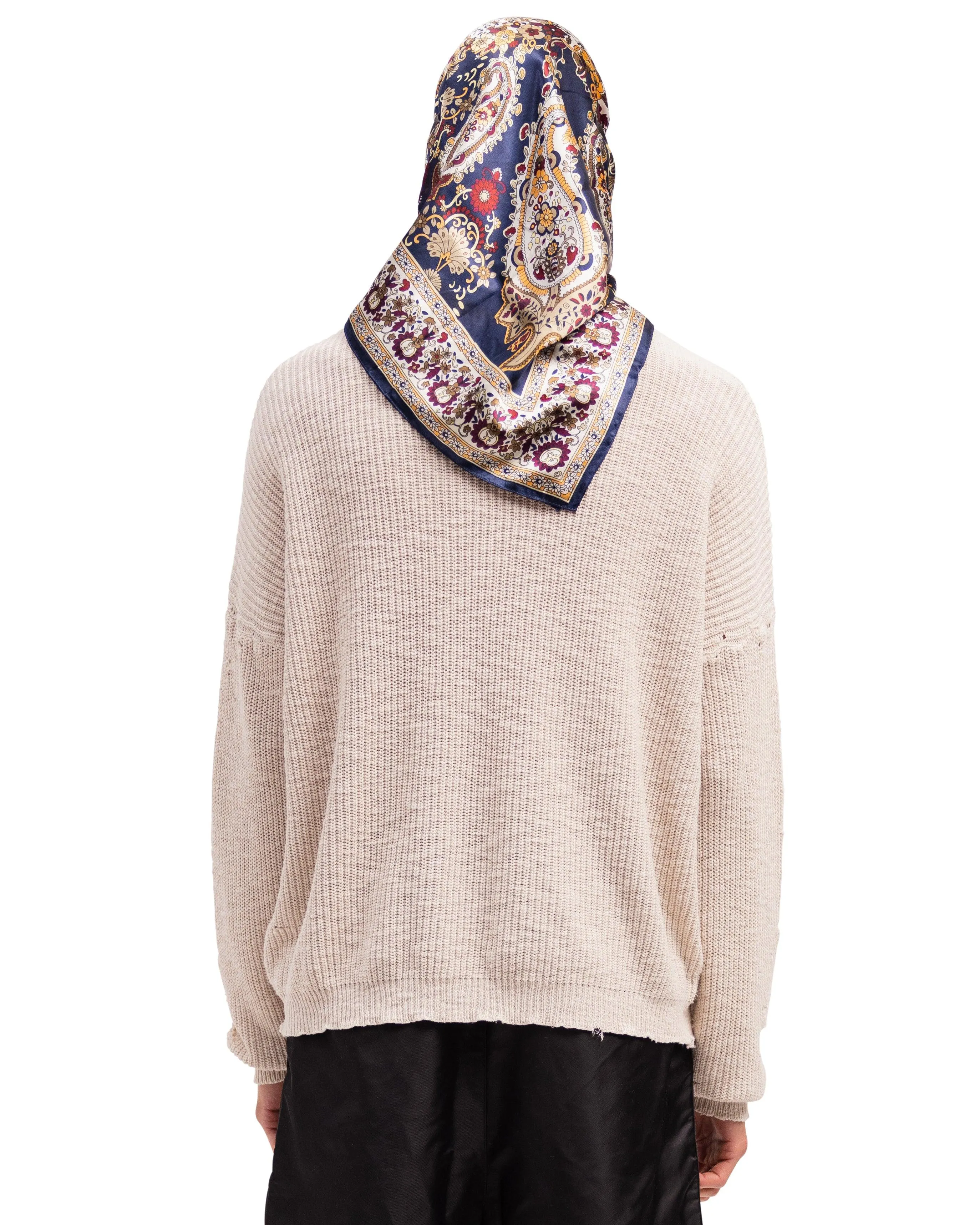 DESTROYED CREAME KNIT MEN