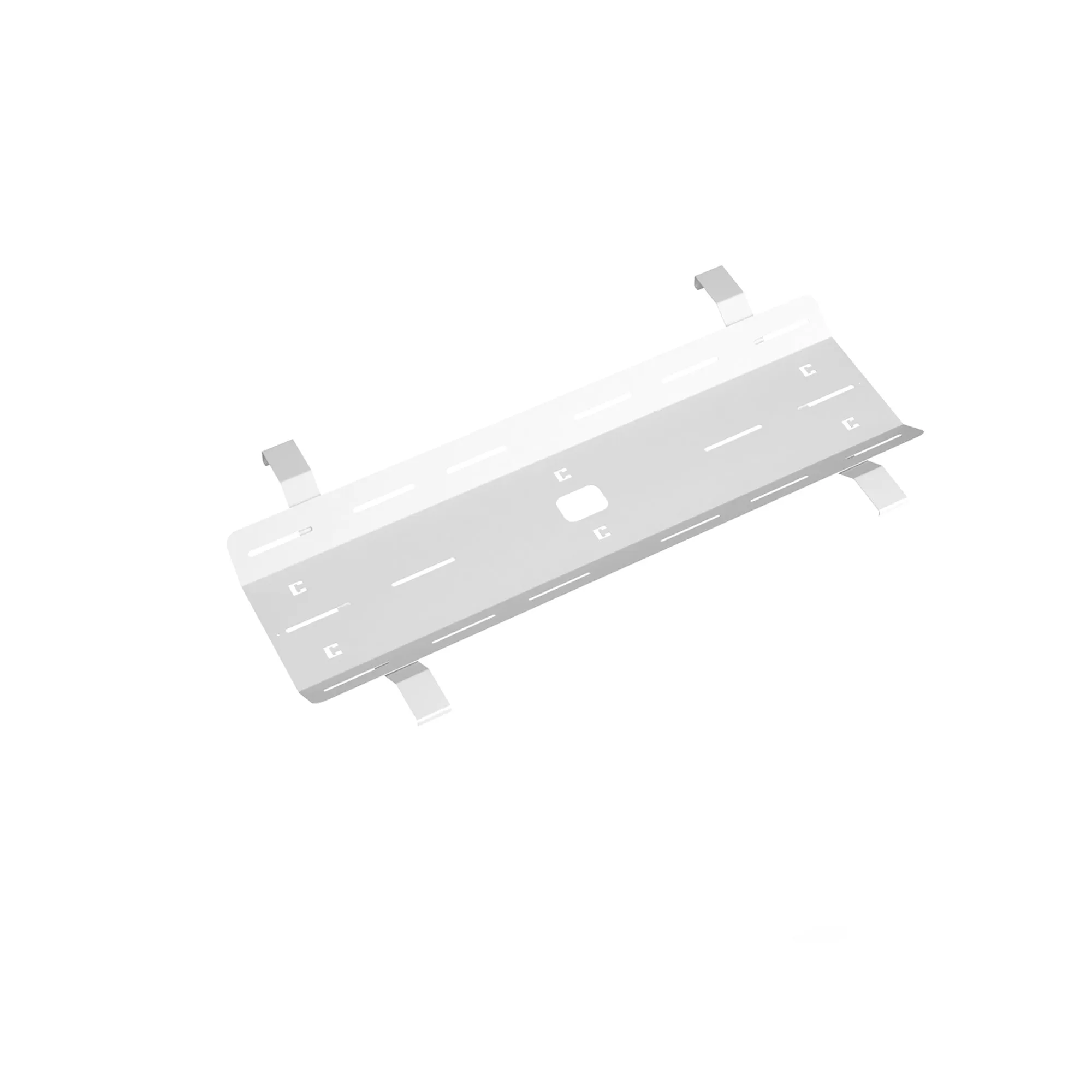 Double drop down cable tray & bracket for Adapt and Fuze desks