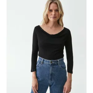 Drape Neck Tee