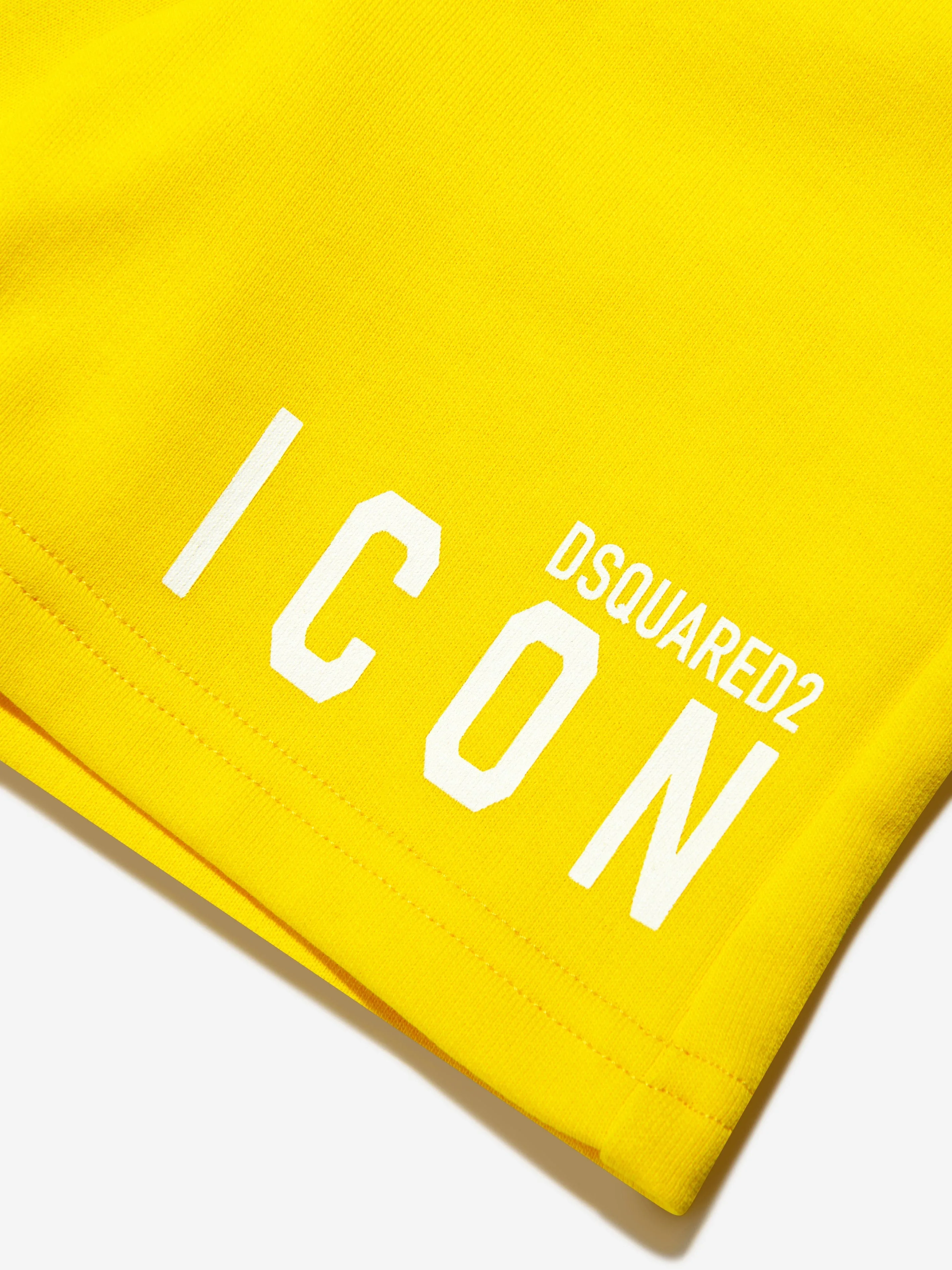Dsquared2 Kids Icon Shorts In Yellow