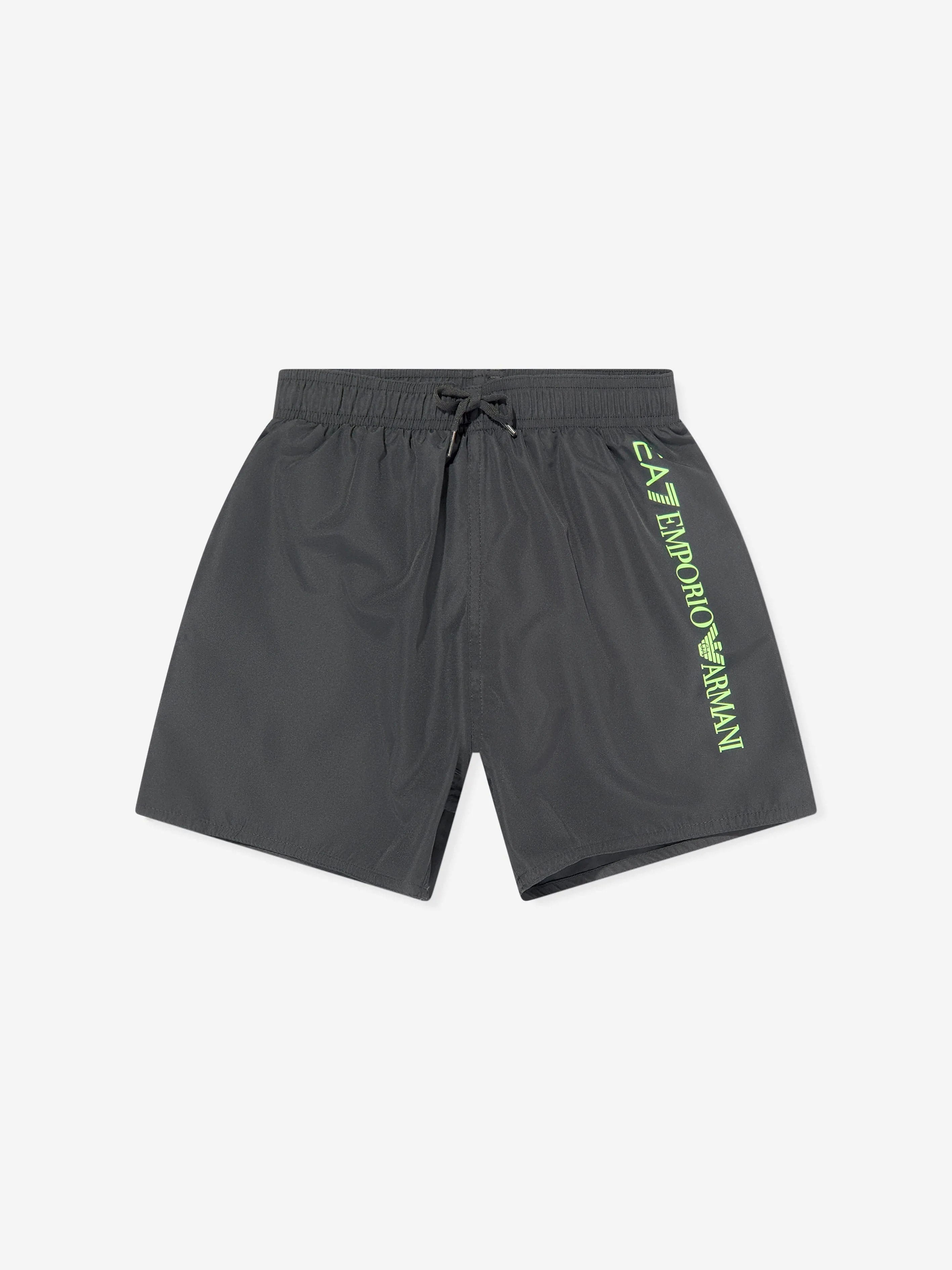 EA7 Emporio Armani Boys Logo Swim Shorts in Black