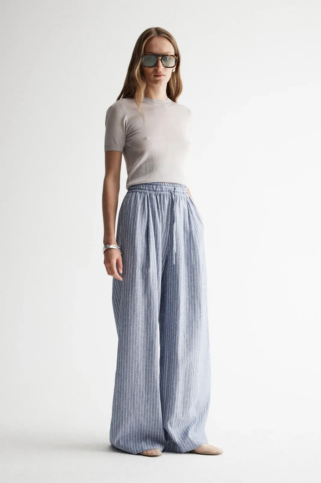 Elka Collective - Venice Pant (Blue Stripe)