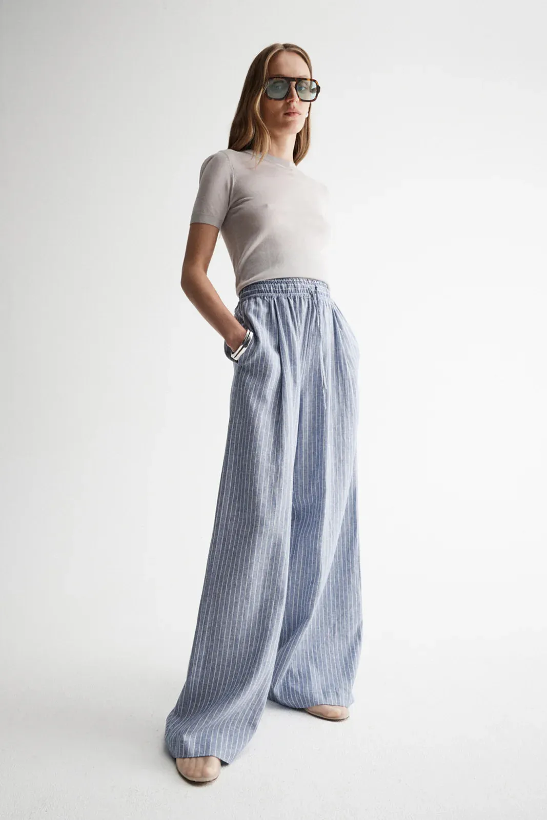 Elka Collective - Venice Pant (Blue Stripe)