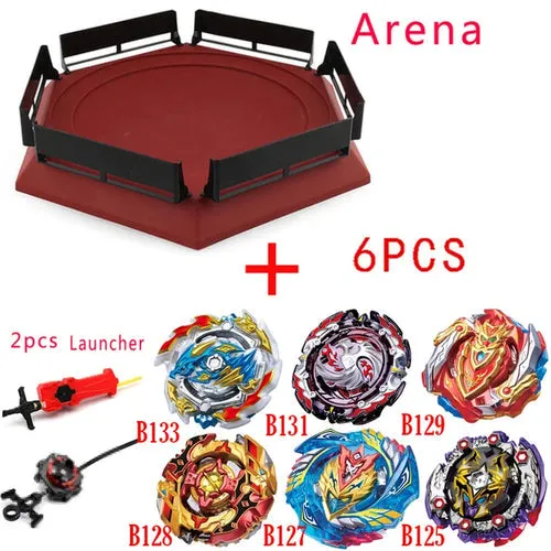 Epic Beyblade Burst Battle Set with Launchers, Tops & Arena