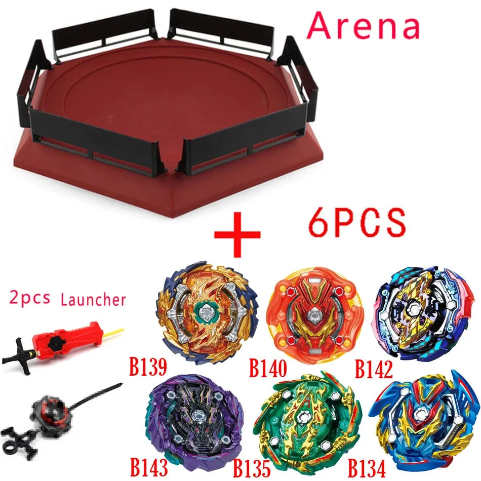 Epic Beyblade Burst Battle Set with Launchers, Tops & Arena