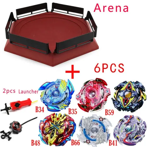 Epic Beyblade Burst Battle Set with Launchers, Tops & Arena