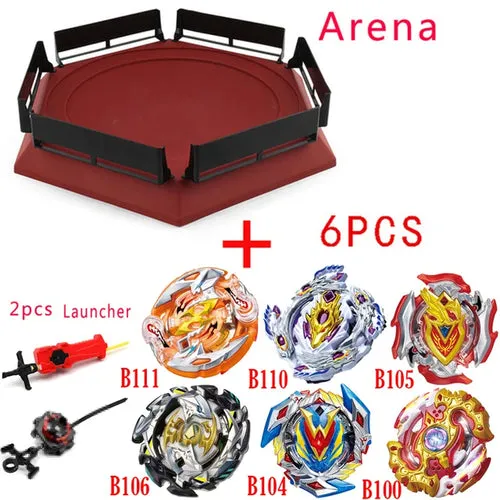 Epic Beyblade Burst Battle Set with Launchers, Tops & Arena