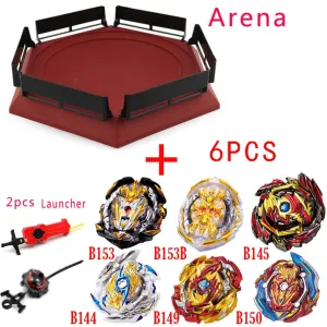 Epic Beyblade Burst Battle Set with Launchers, Tops & Arena