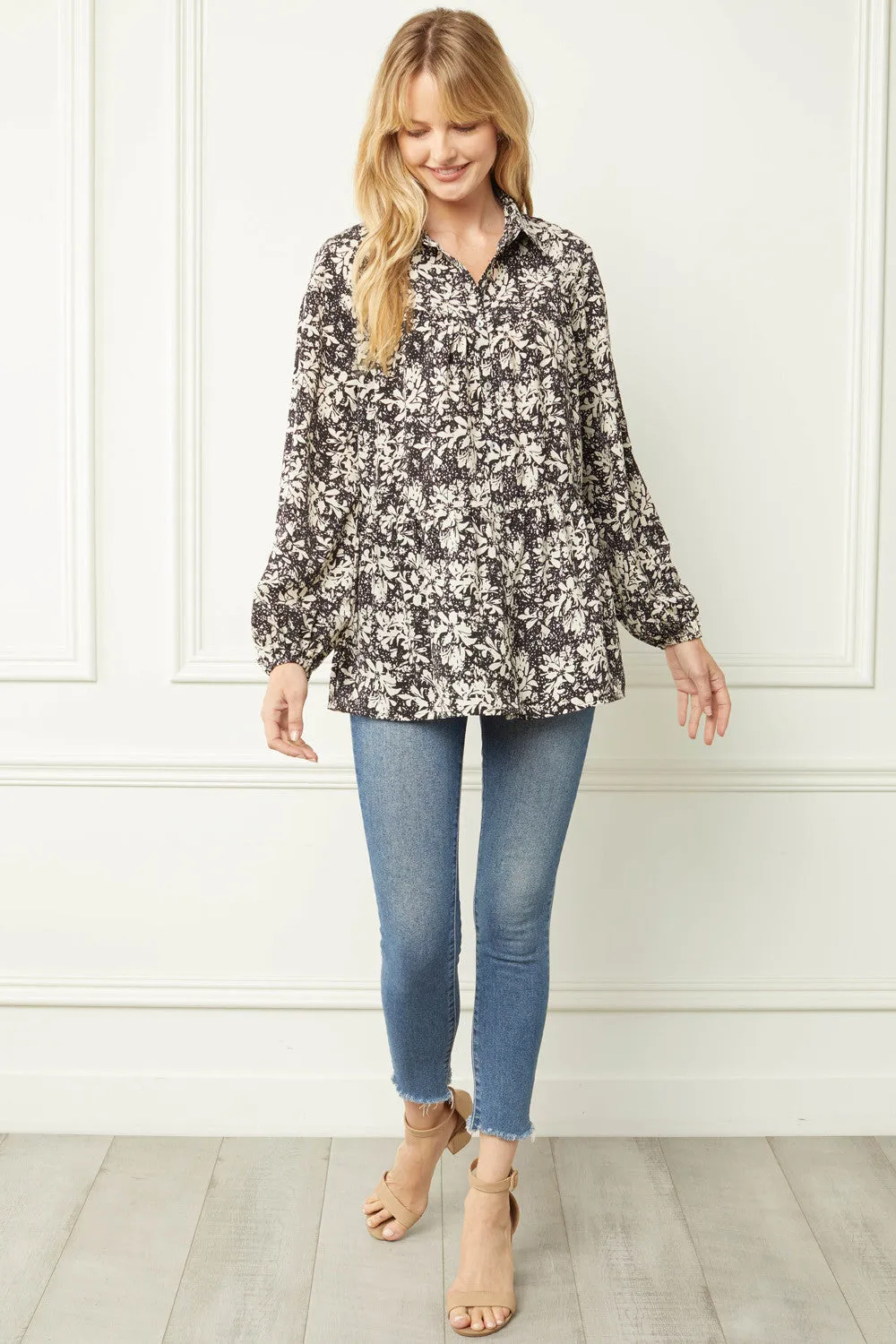 Esther Floral Button Down
