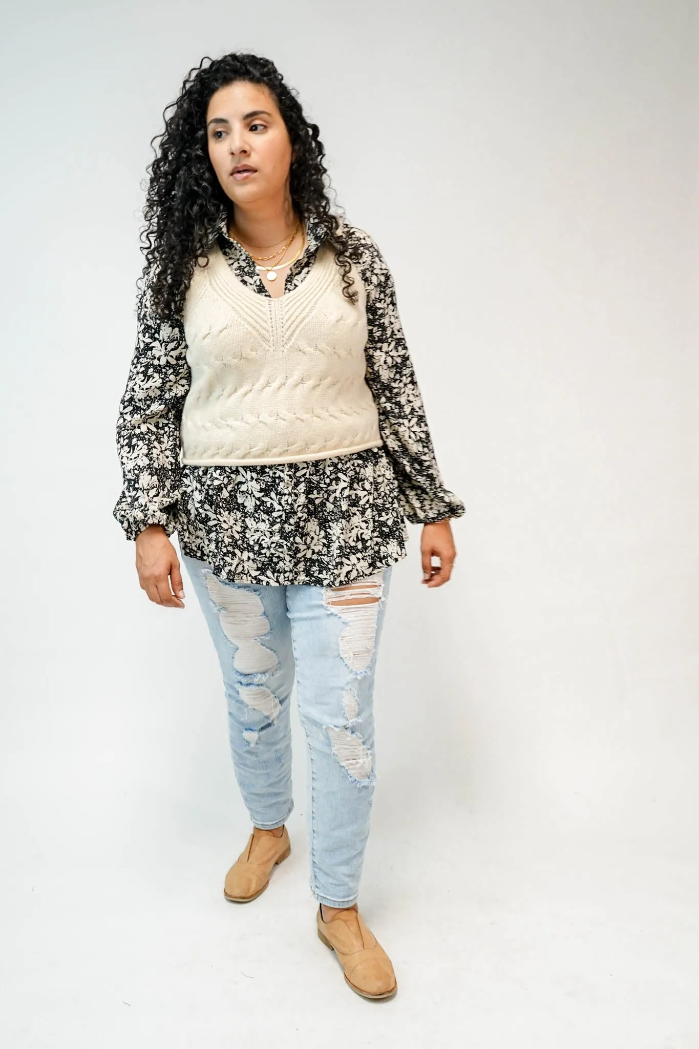 Esther Floral Button Down