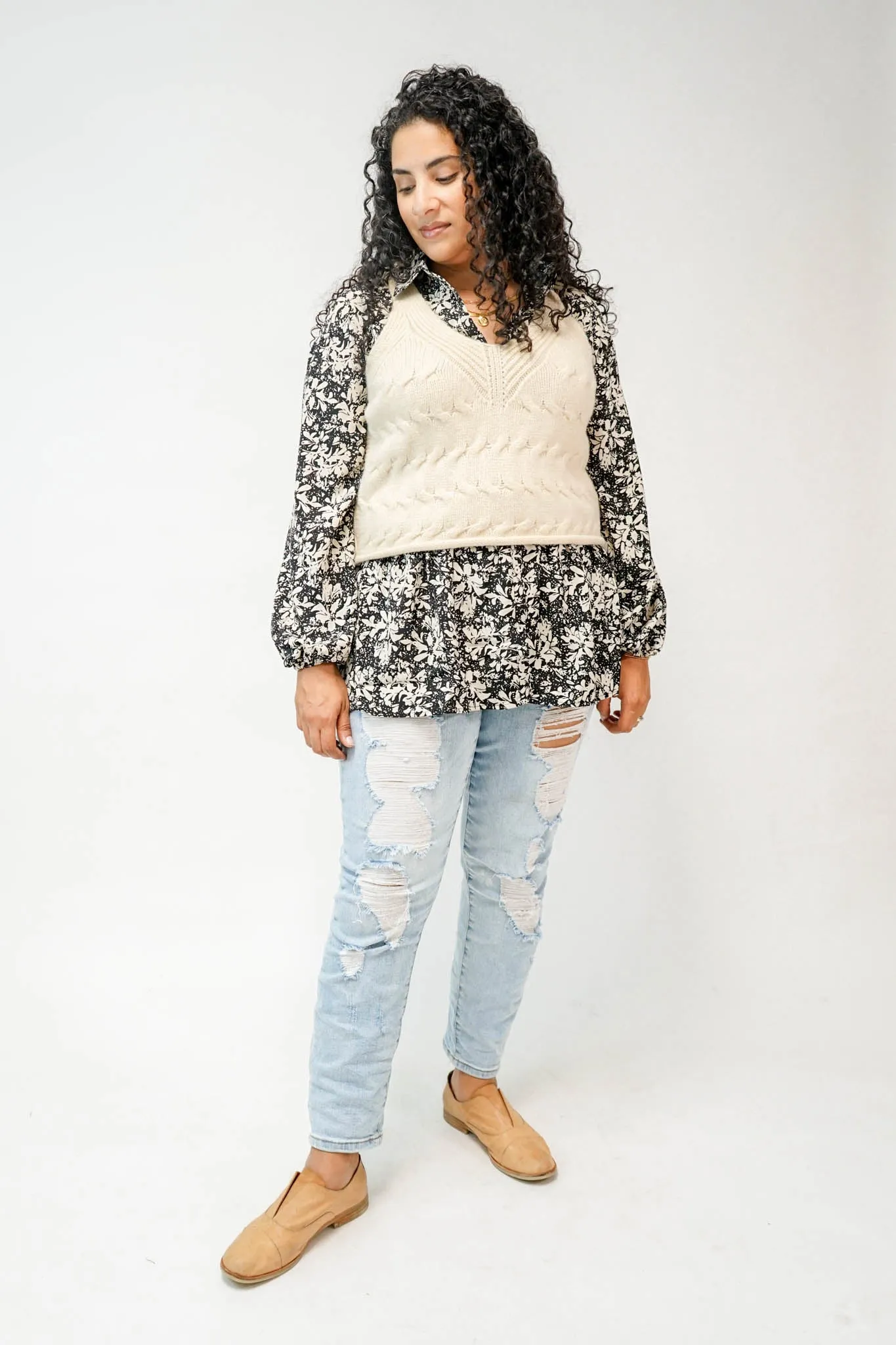 Esther Floral Button Down