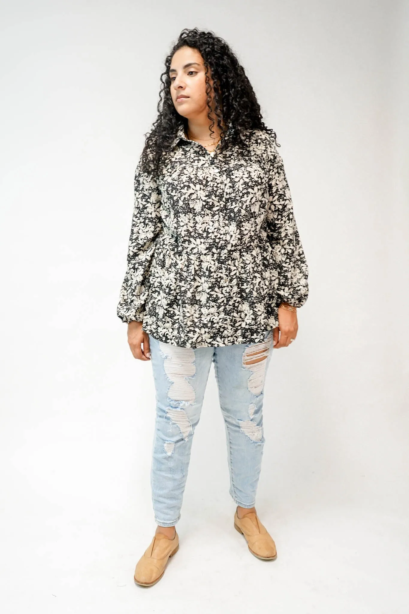 Esther Floral Button Down