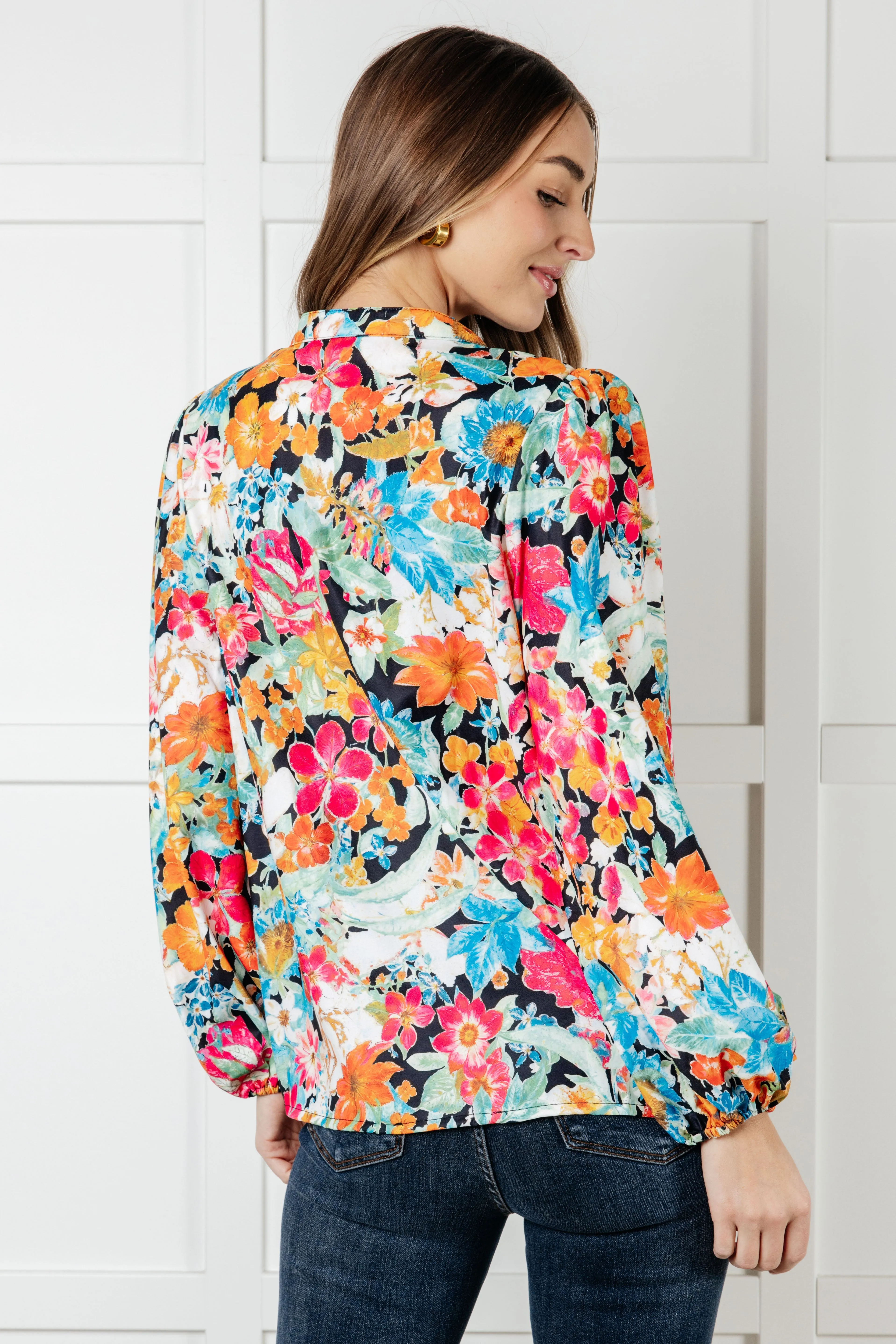 Floral Grace Peplum Blouse
