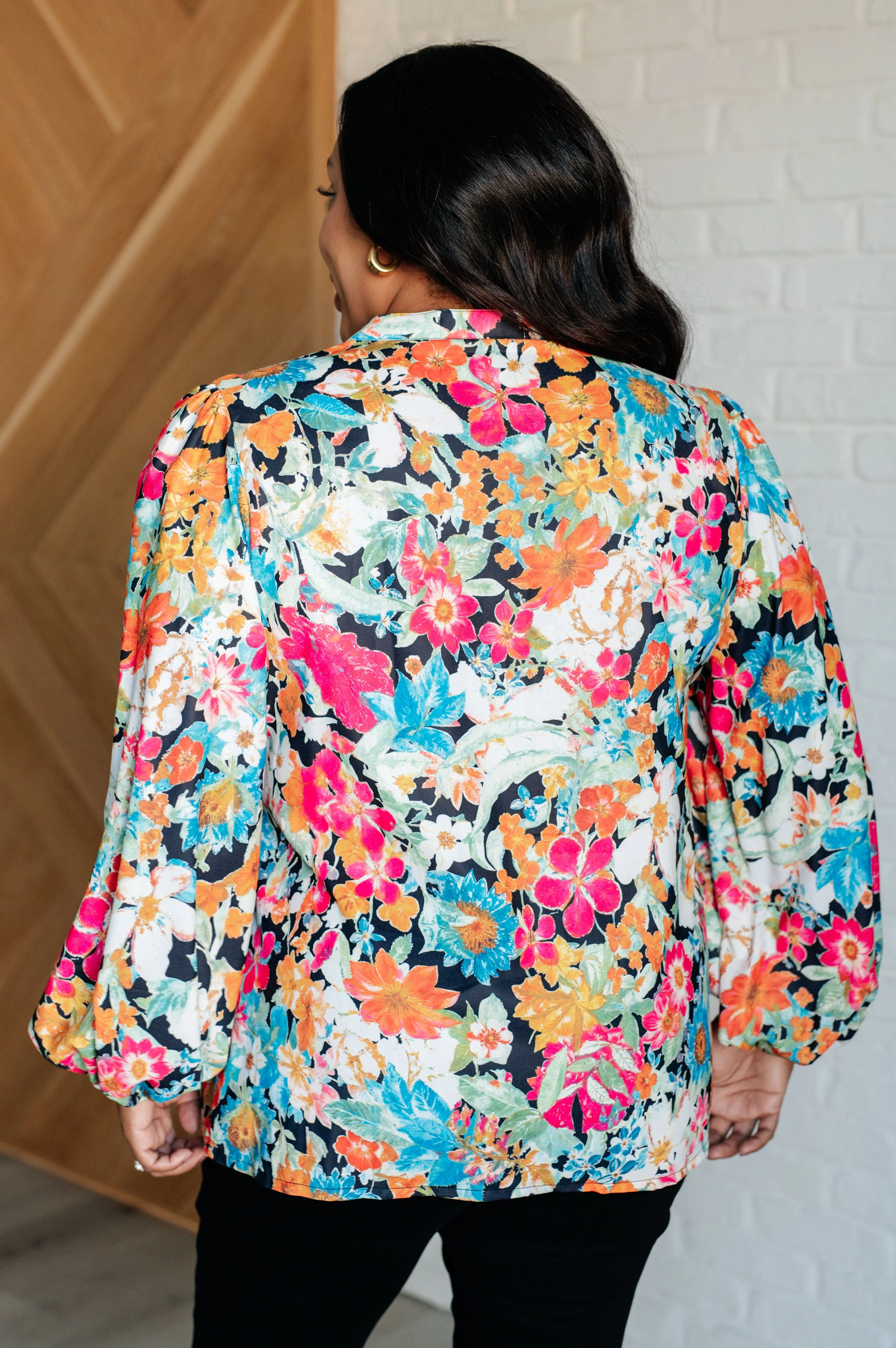 Floral Grace Peplum Blouse