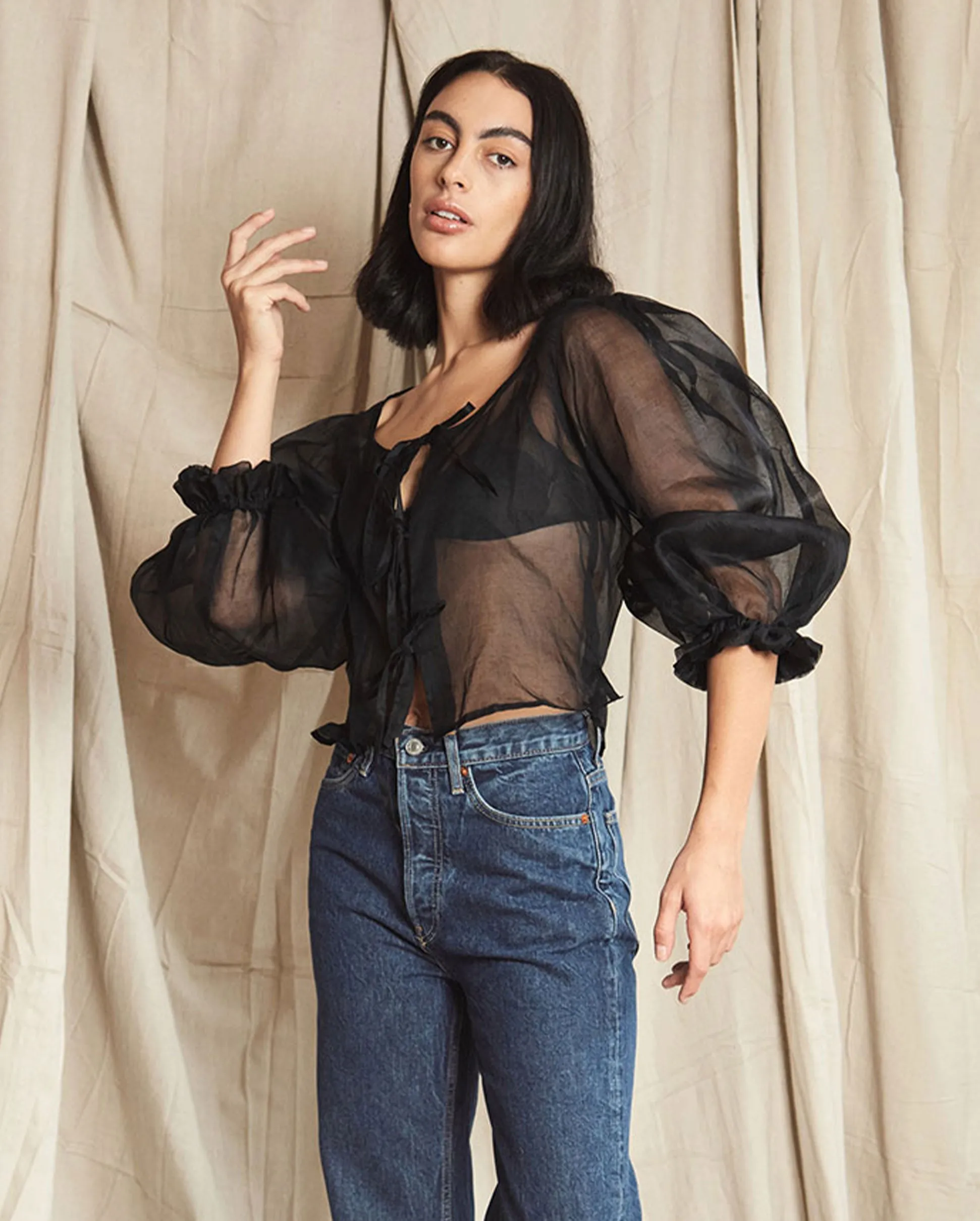 GALA BLOUSE / BLACK
