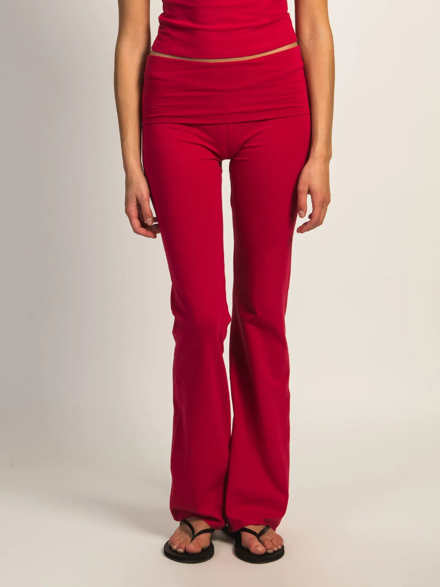 HARLOW GIA FOLDOVER PANT - PORT