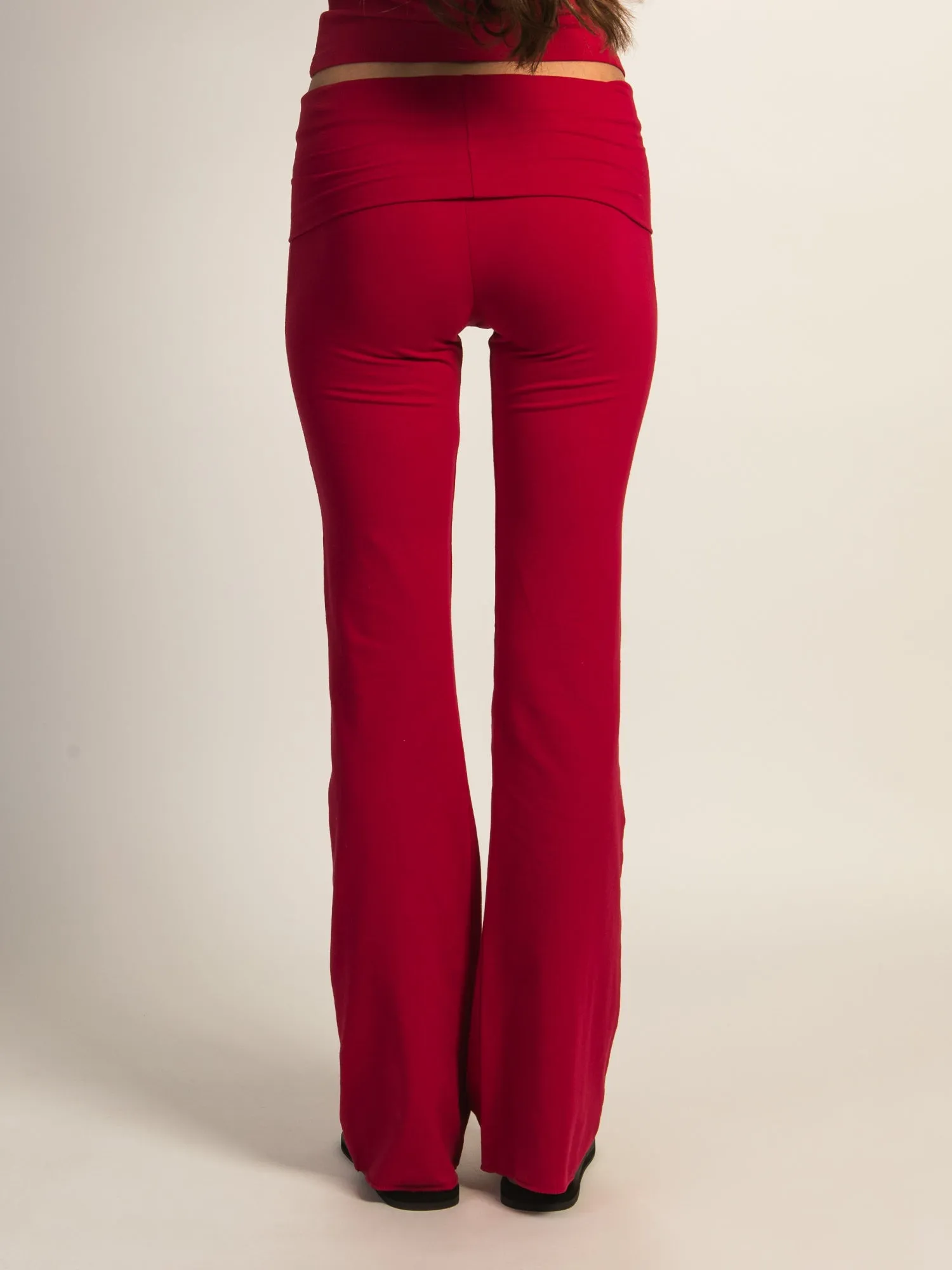 HARLOW GIA FOLDOVER PANT - PORT