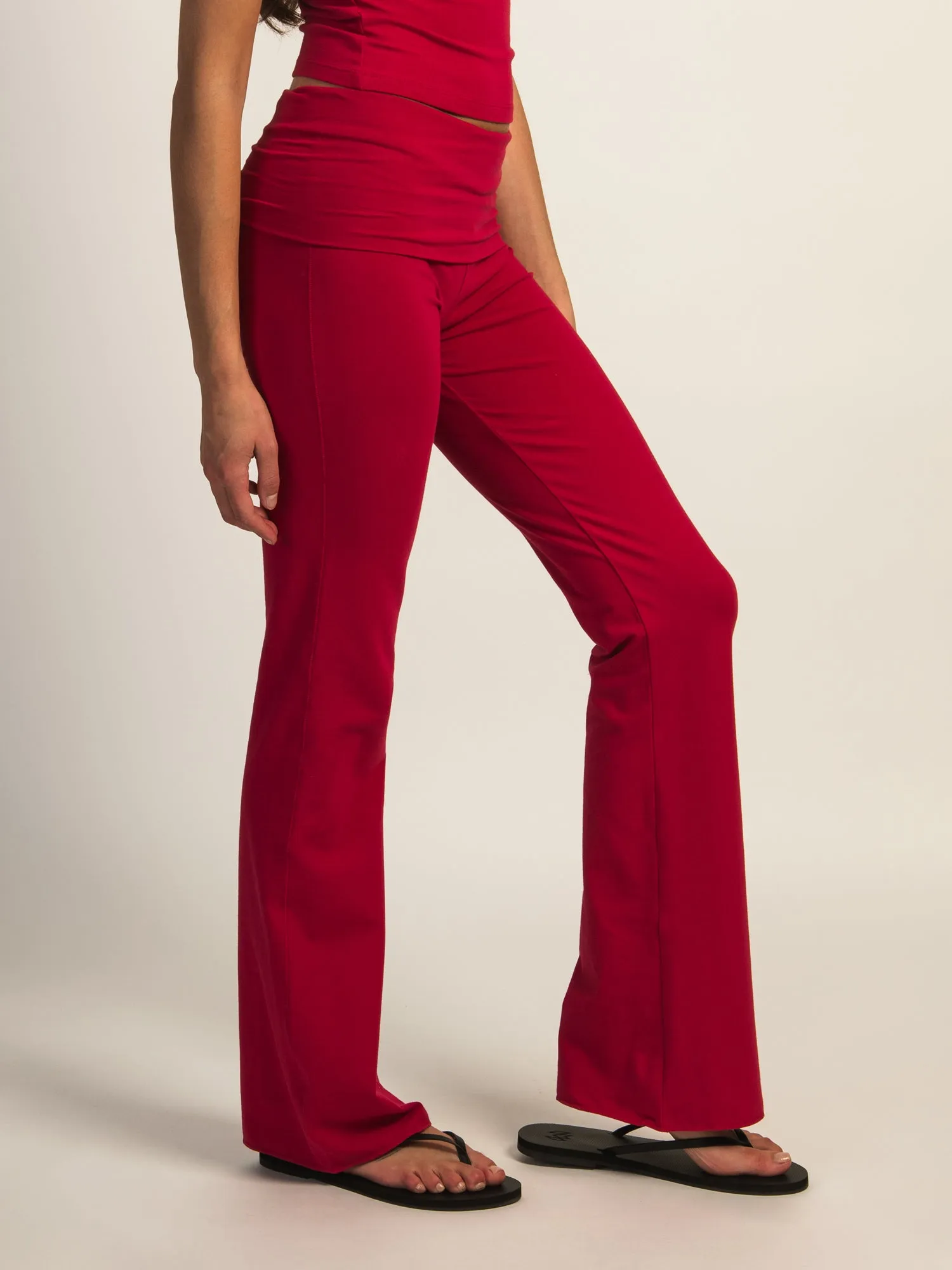 HARLOW GIA FOLDOVER PANT - PORT