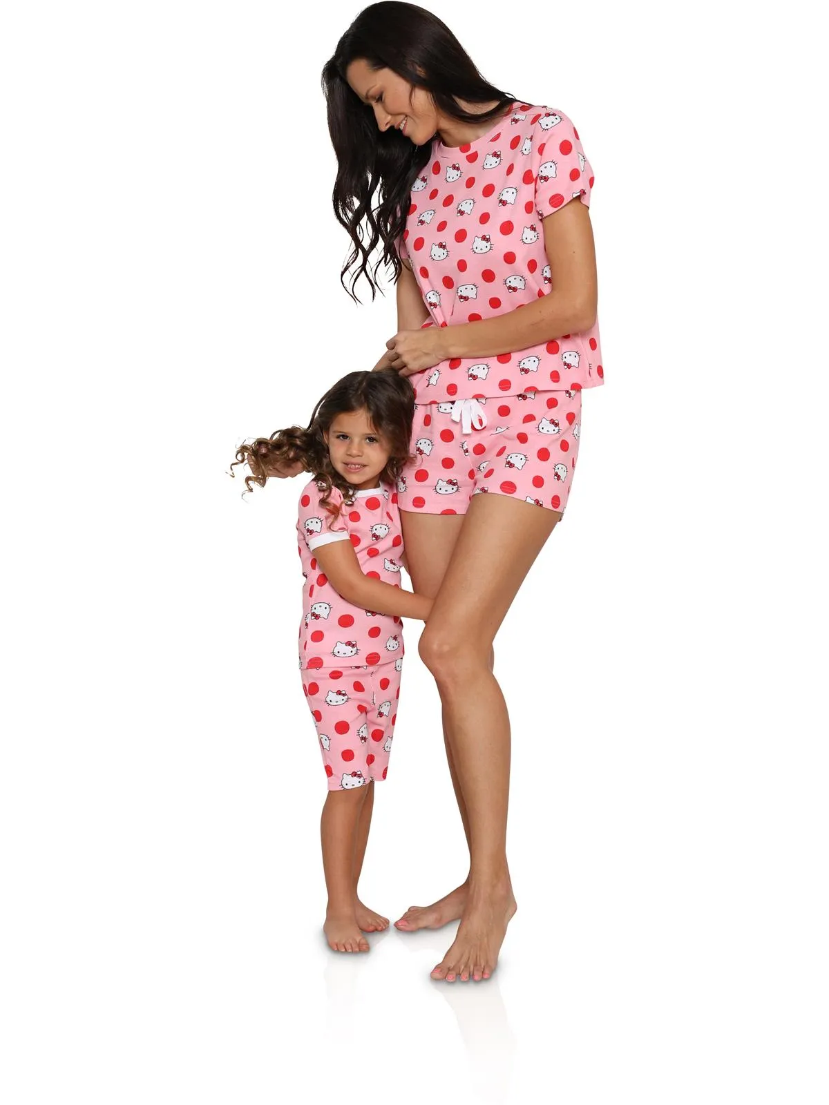 Hello Kitty Mommy and me Toddler Girls' Pajama 2 Piece Set Cotton Sleepwear